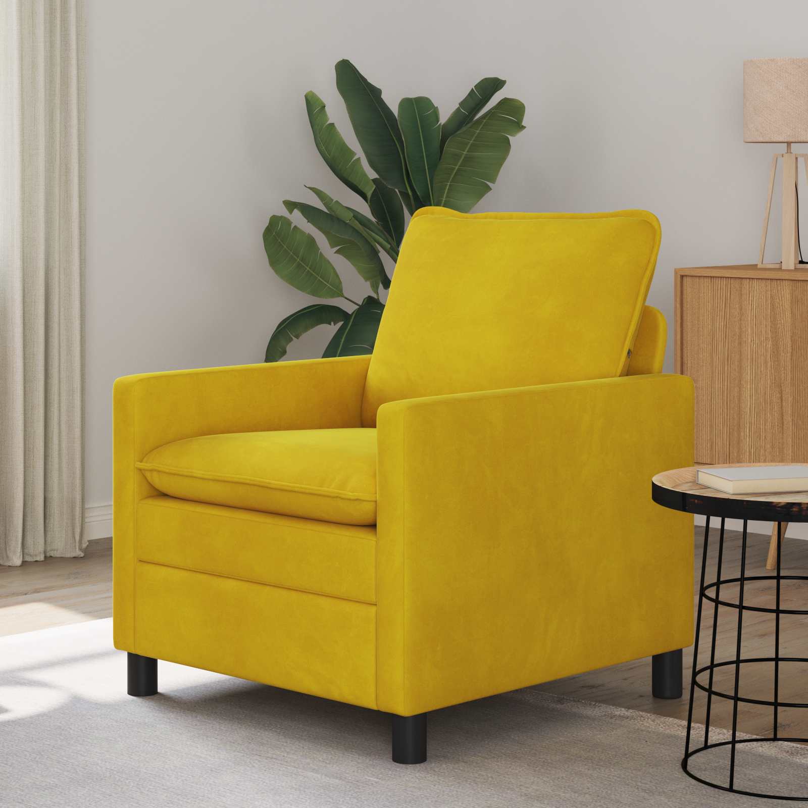 Sofa Gelb Samt
