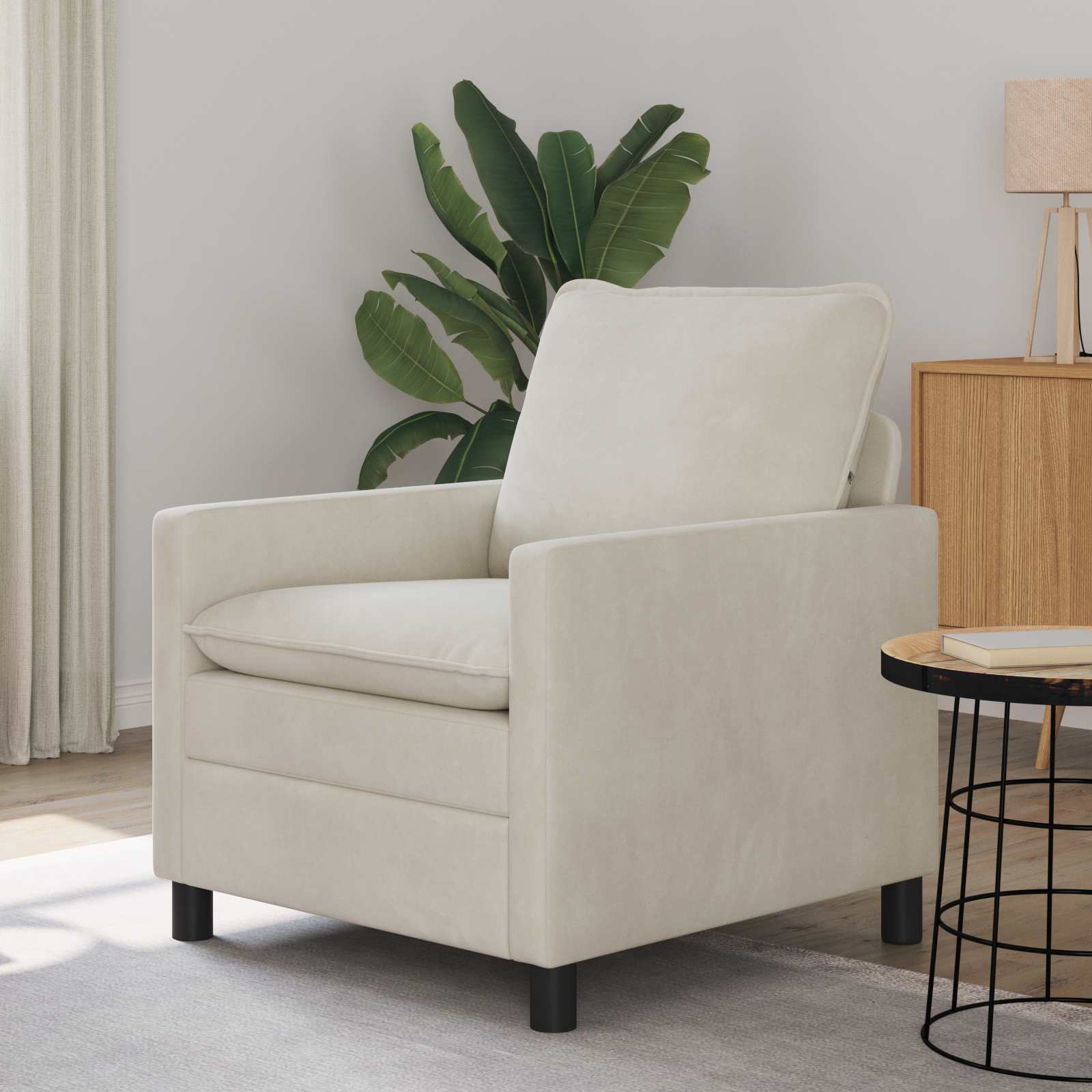 Sofa Creme Samt