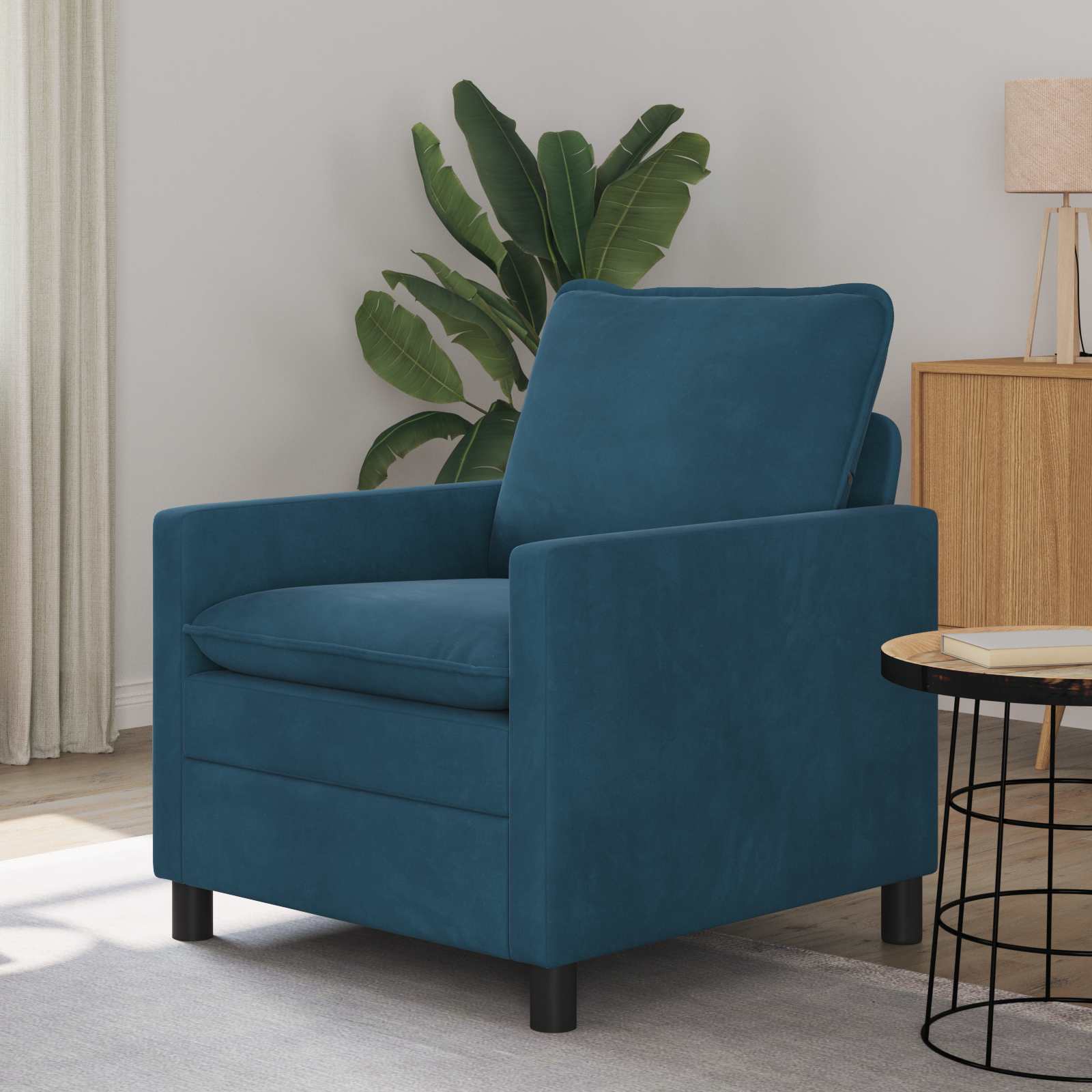 Sofa Blau Samt