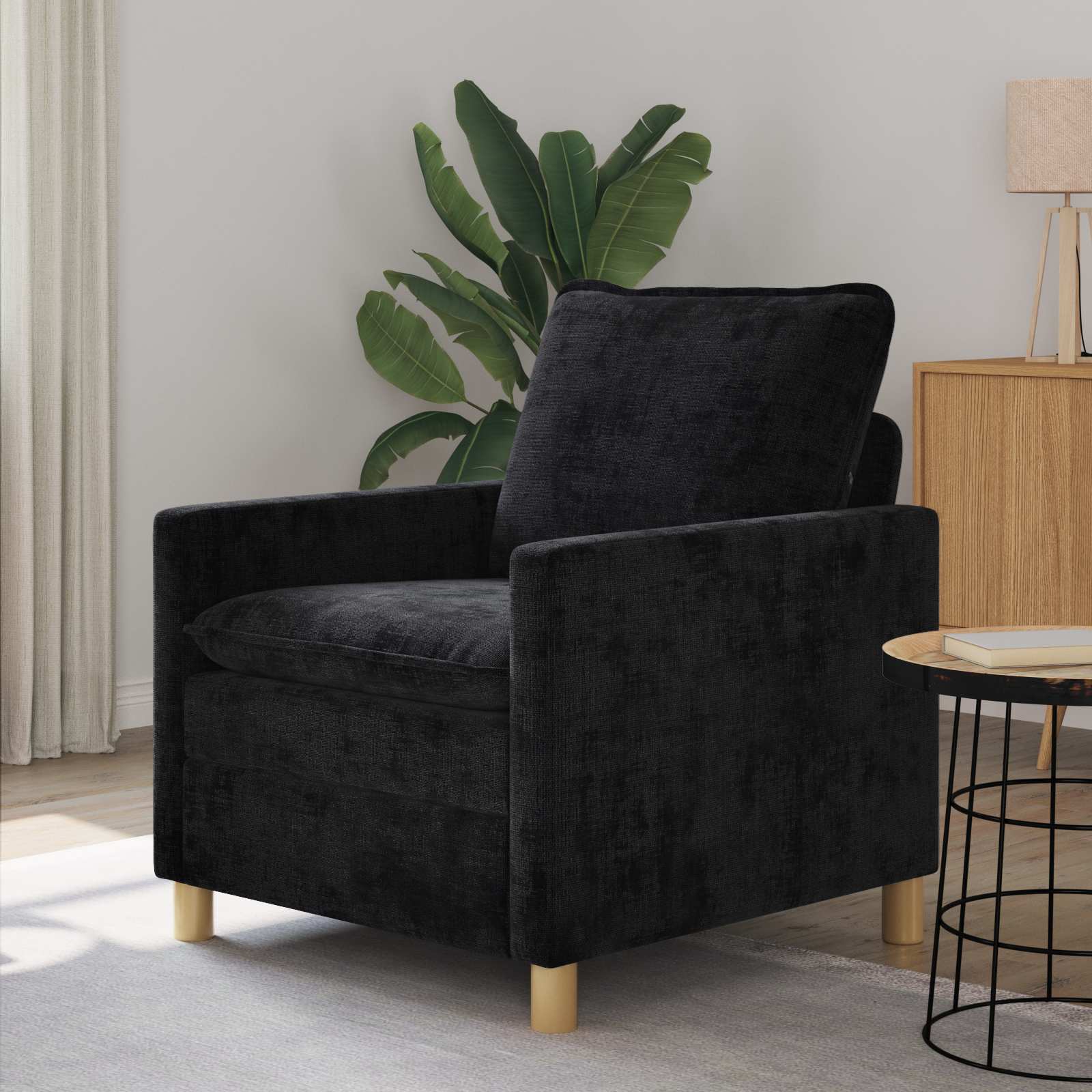 Sofa Schwarz 76 x 81 x 87,5 cm Polyester