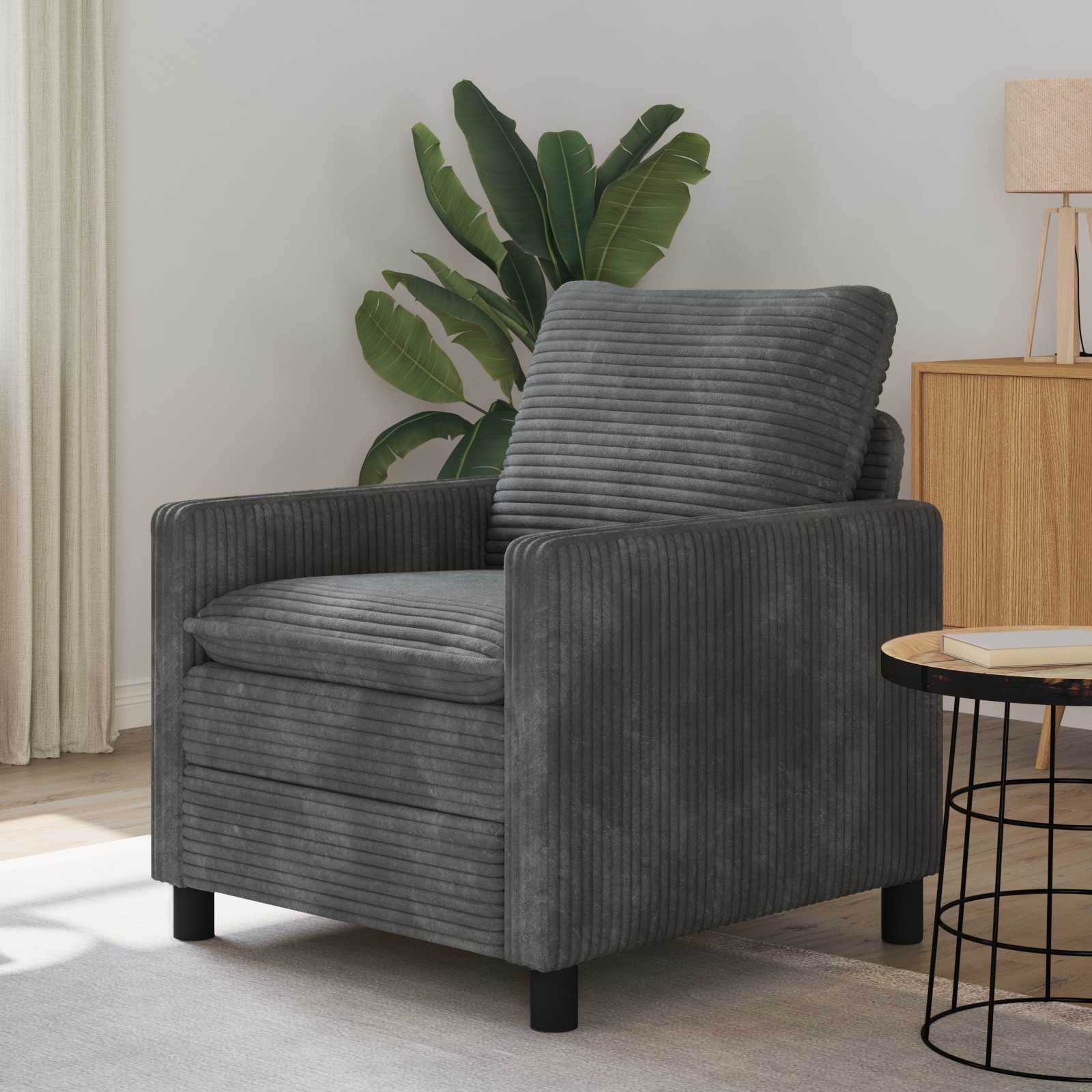 Sofa Hellgrau 76 x 81 x 87,5 cm Polyester
