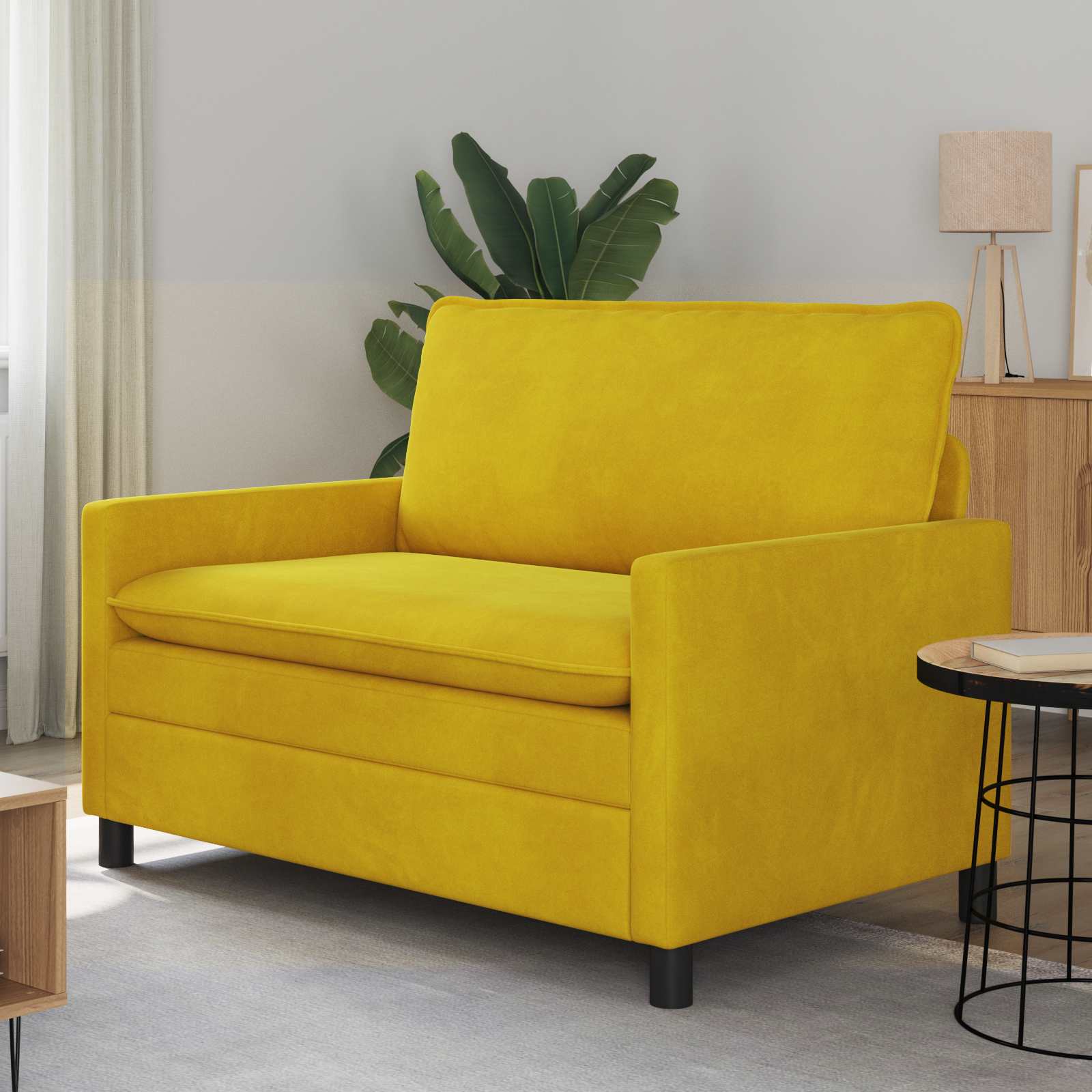 Sofa Gelb 76 x 81 x 87.5 cm Samt