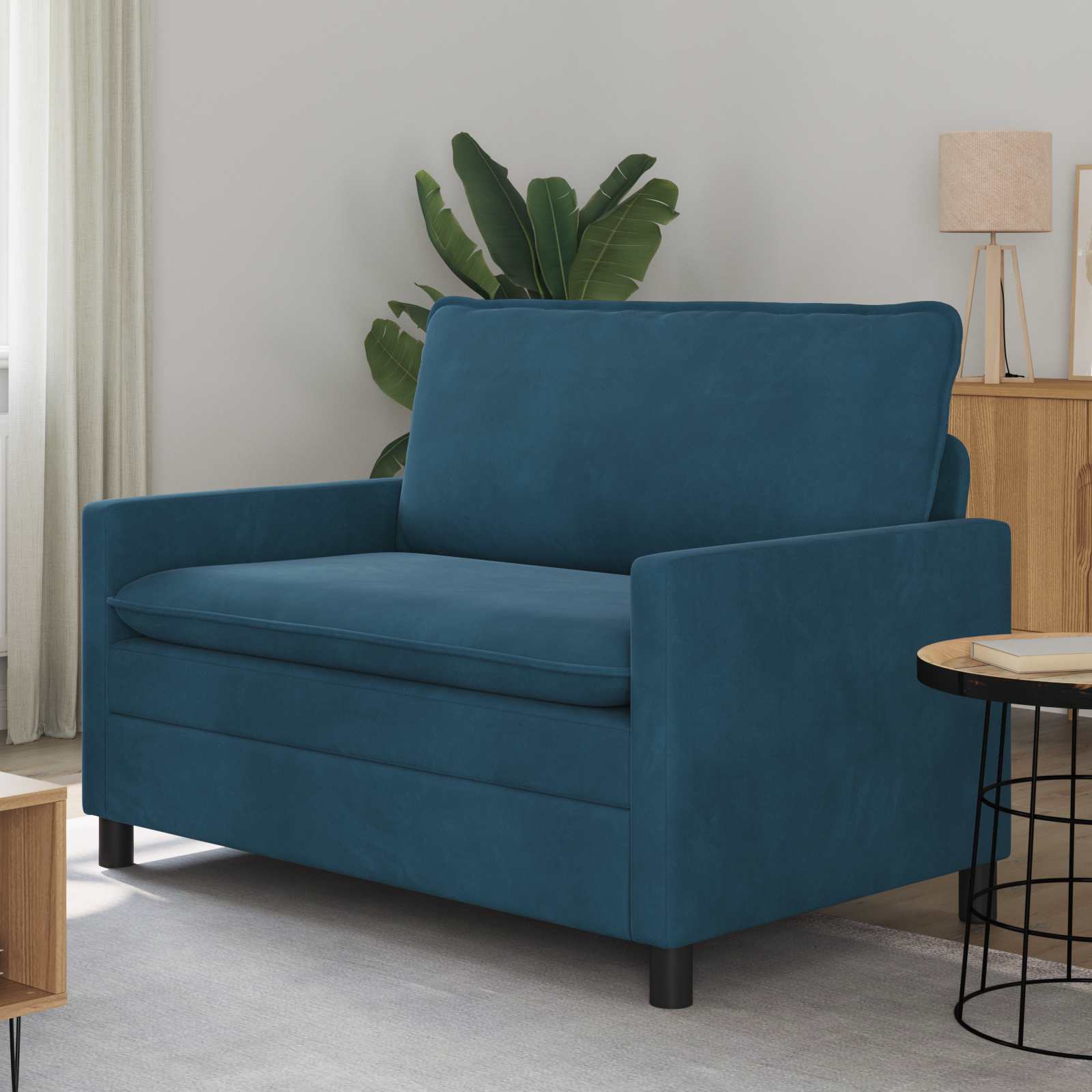 Sofa Blau 76 x 81 x 87.5 cm Samt
