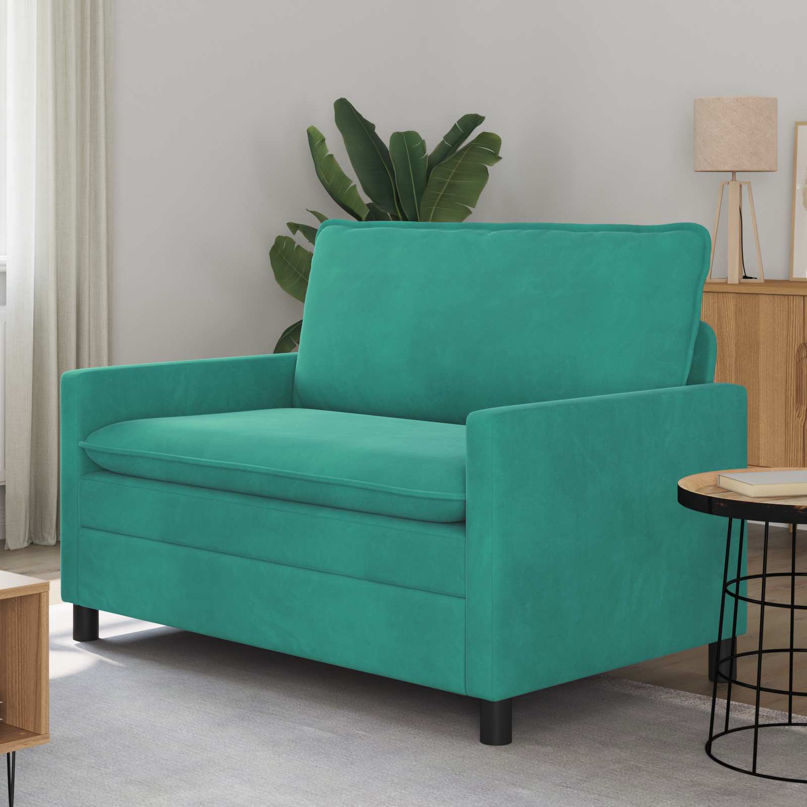 Sofa Türkis 76 x 81 x 87.5 cm Samt