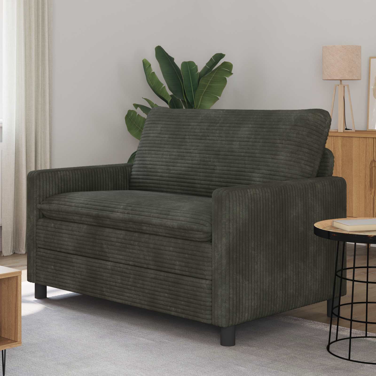 Sofa Anthrazit 126 x 81 x 87,5 cm Polyester