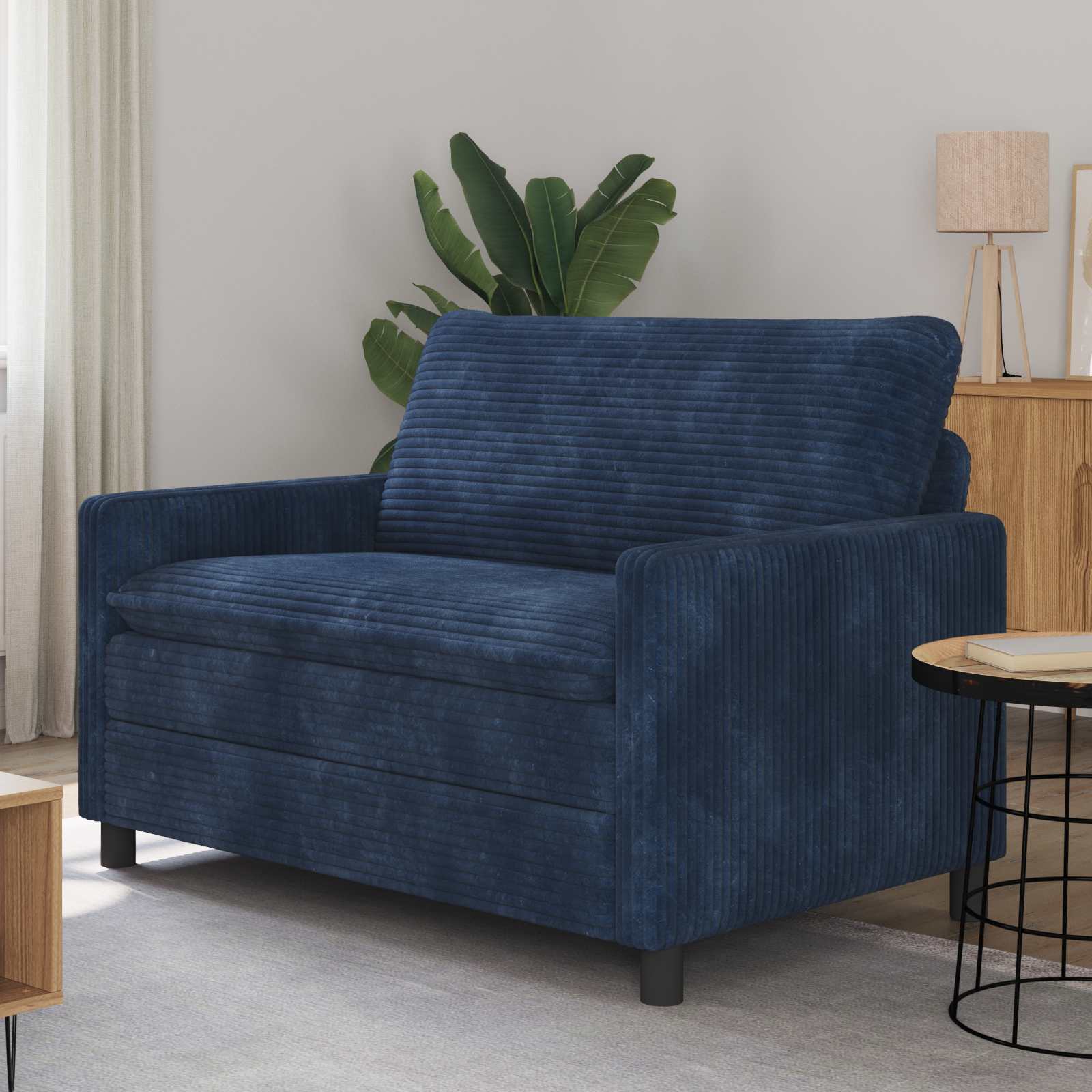 Sofa Marineblau 126 x 81 x 87,5 cm Polyester