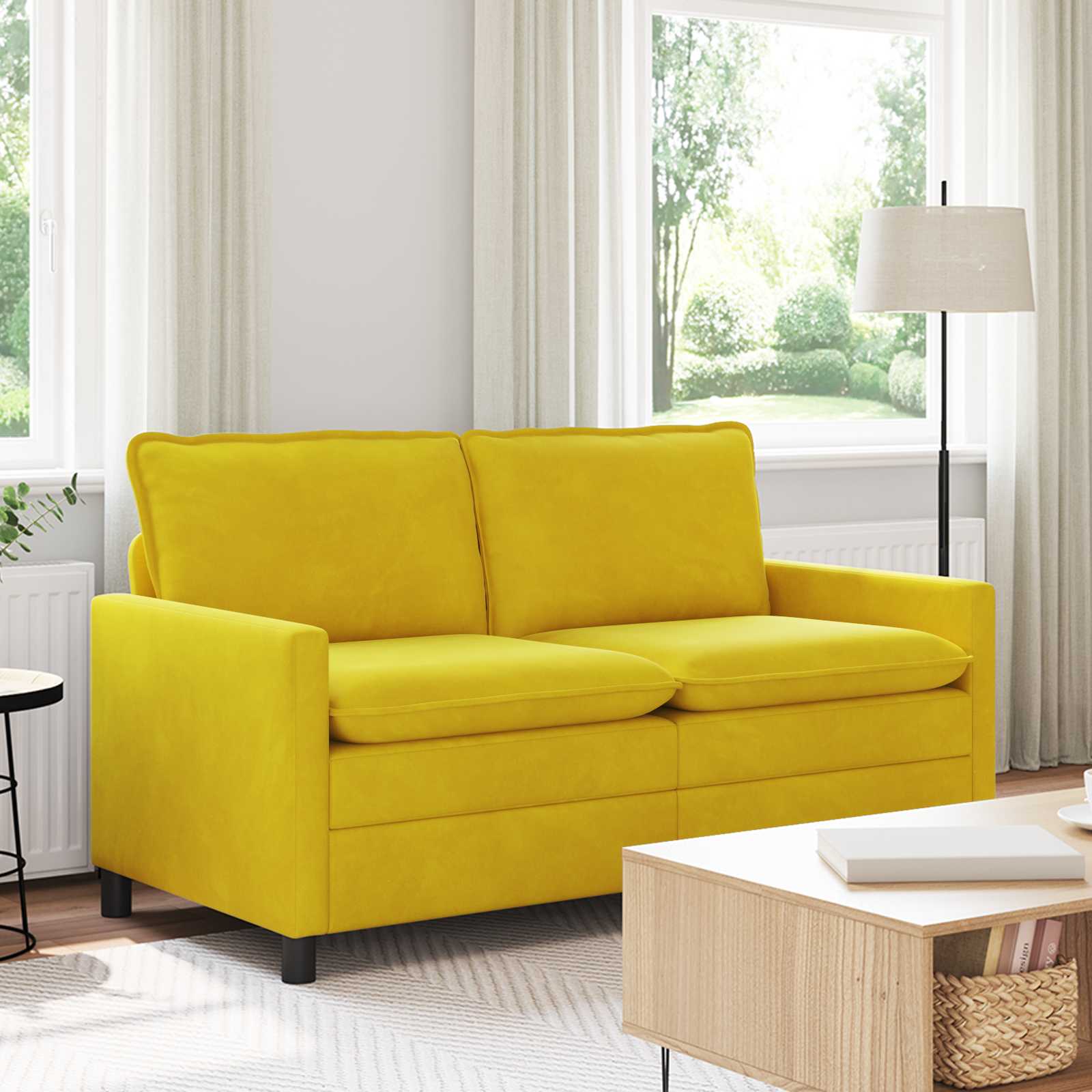 Sofa Gelb 76 x 81 x 87.5 cm Samt