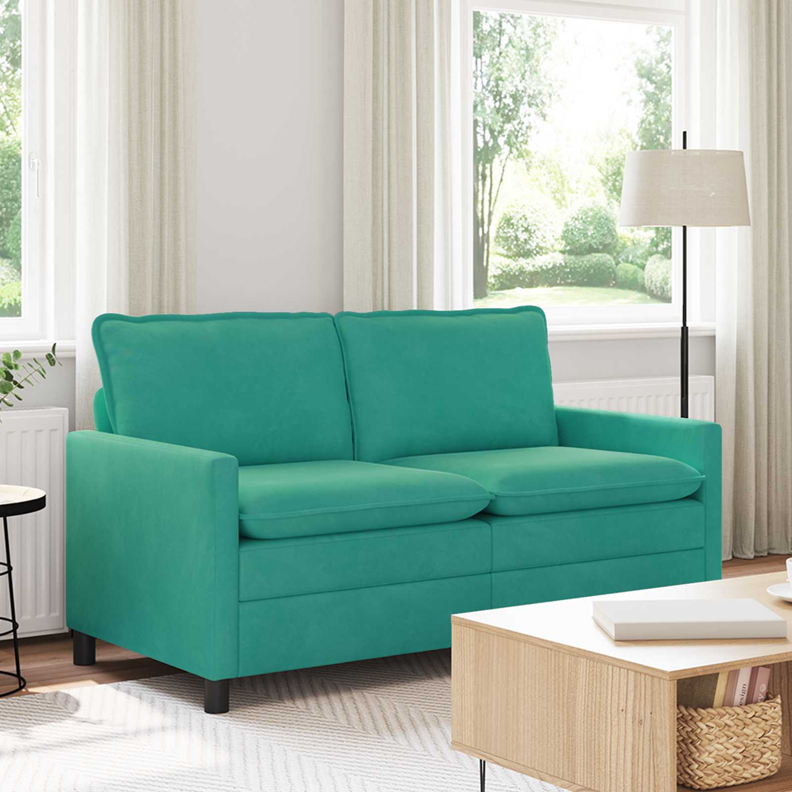 Sofa Türkis 76 x 81 x 87.5 cm Samt