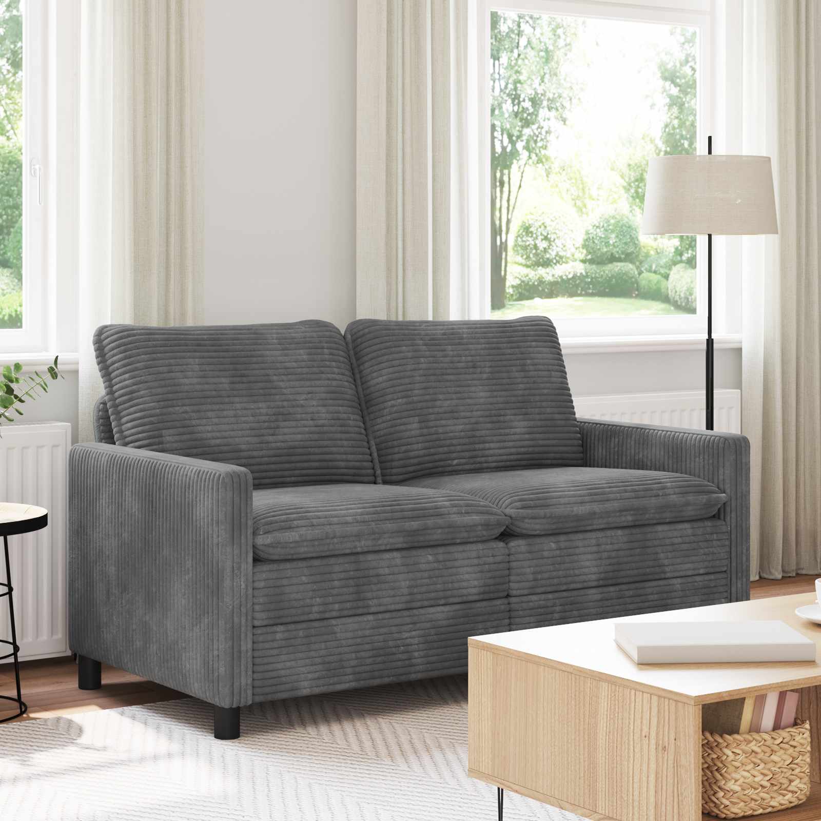 Sofa Hellgrau 156 x 81 x 87,5 cm Polyester