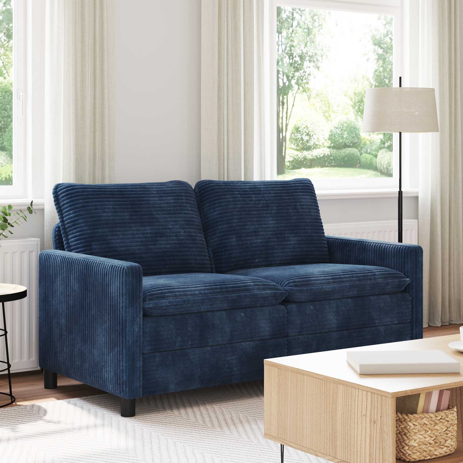 Sofa Marineblau 156 x 81 x 87,5 cm Polyester