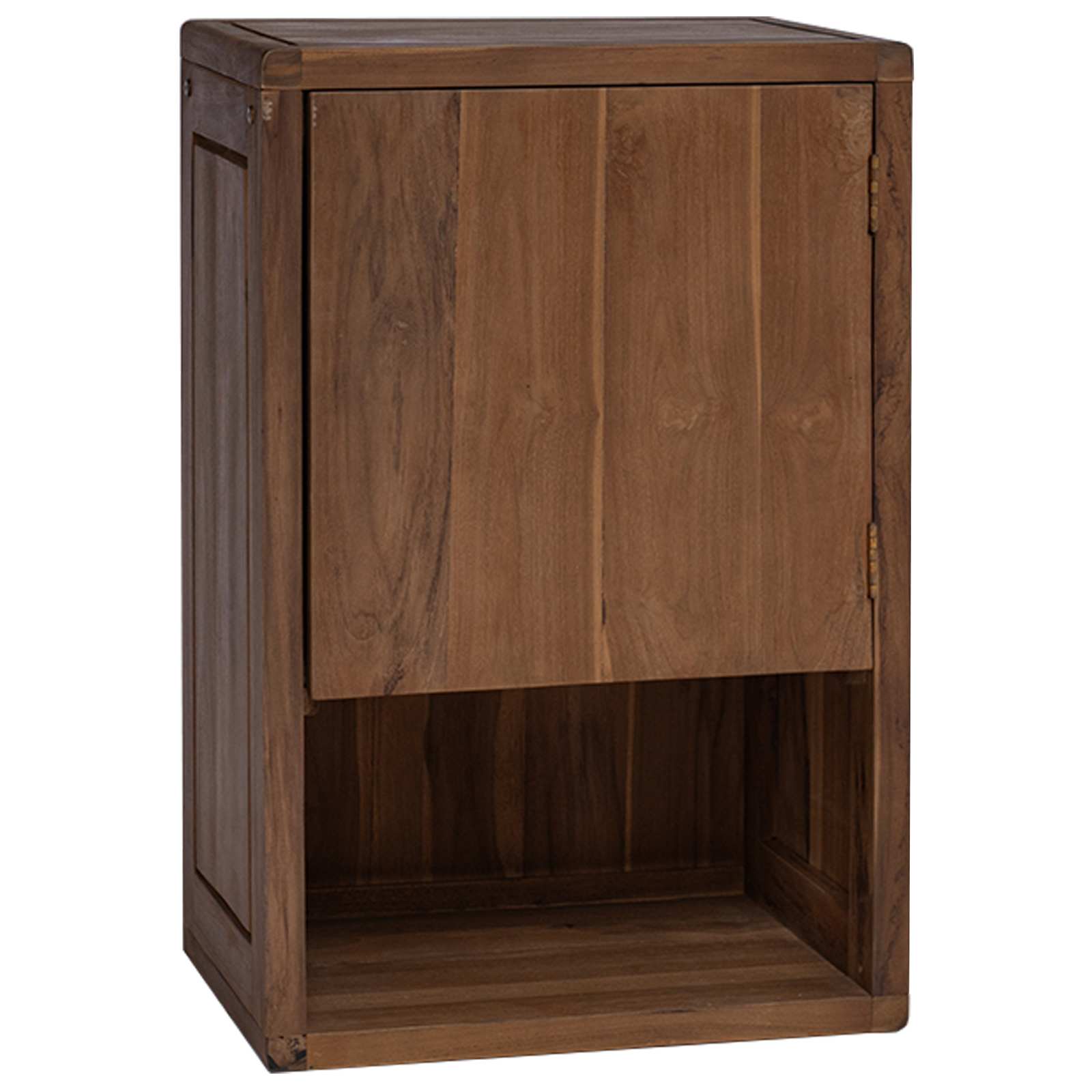 Badezimmer Seitenregal Natur 45 x 30 x 70 cm Massivholz Teak