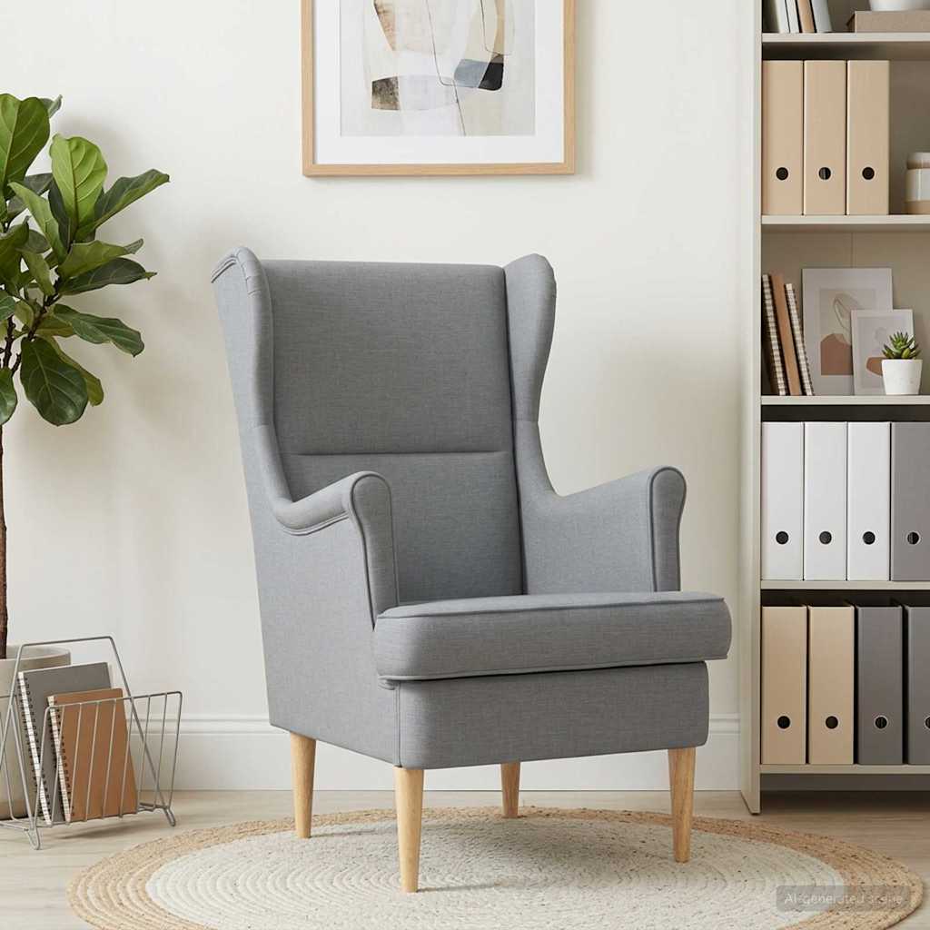 Sessel Hellgrau Stoff