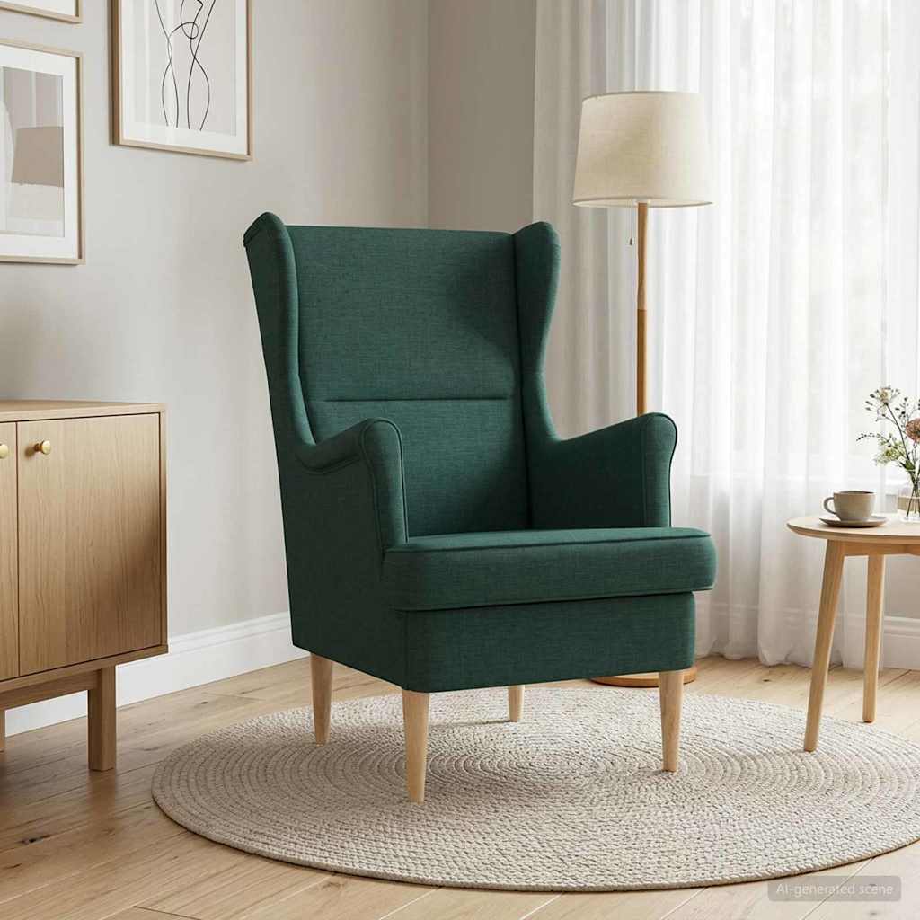 Sessel Dunkelgrün Stoff