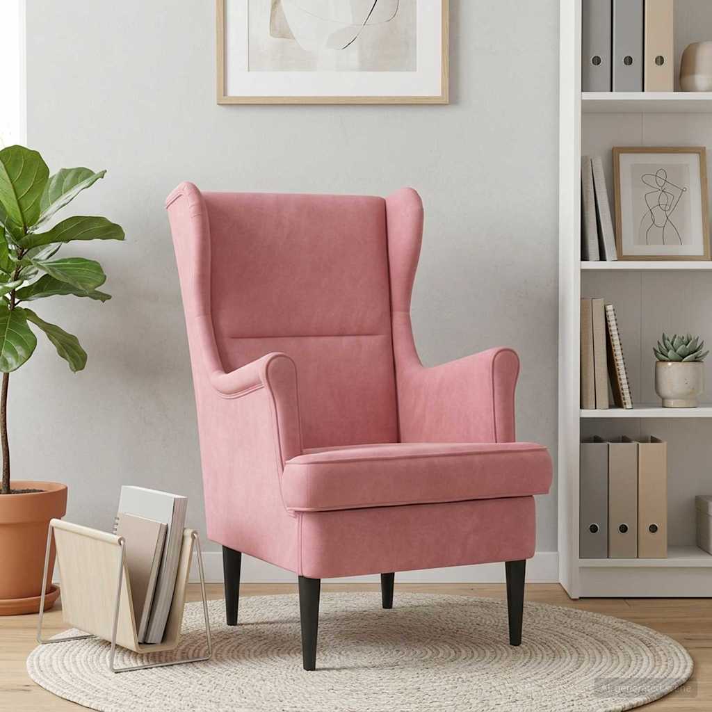 Sessel Rosa Samt