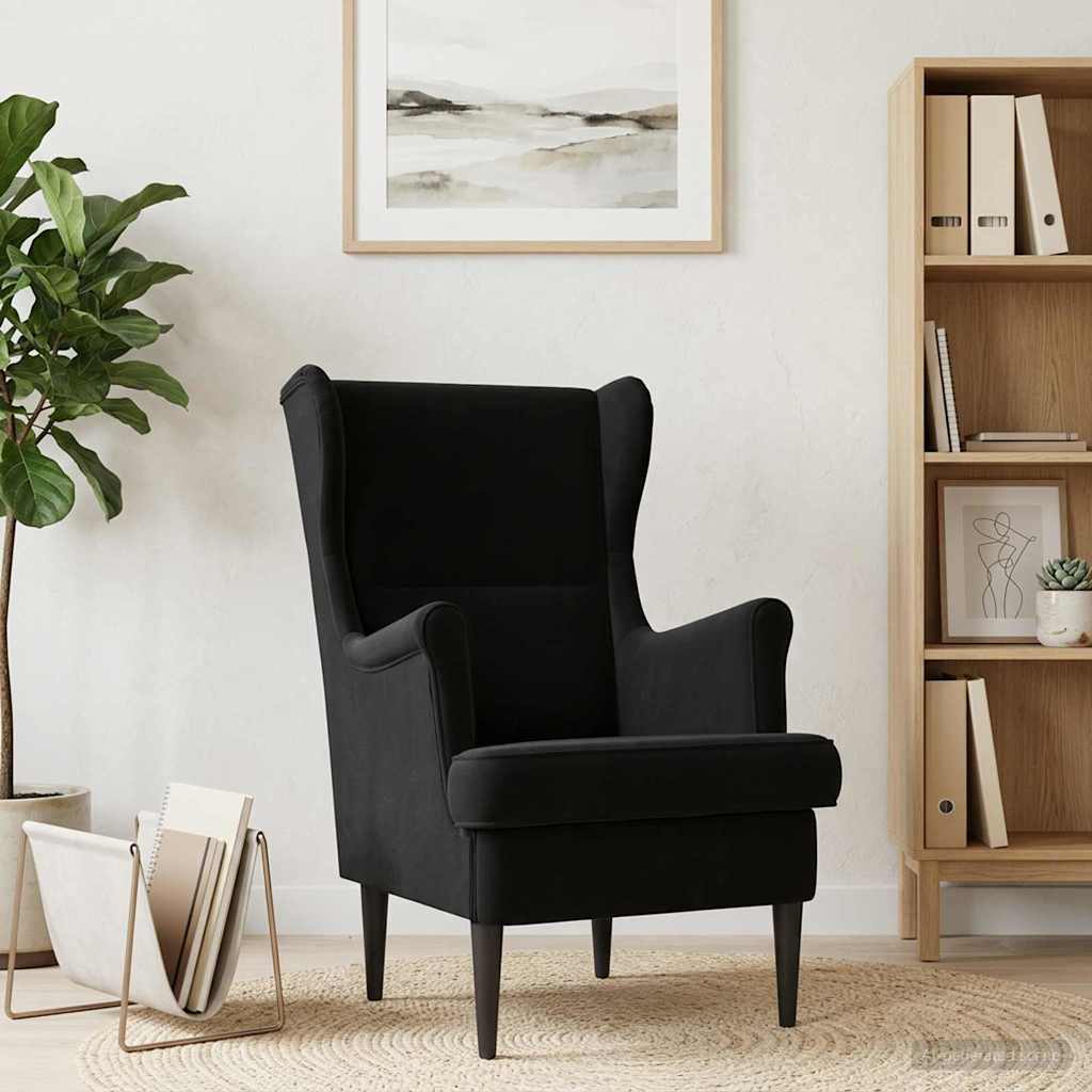 Sessel Schwarz Samt