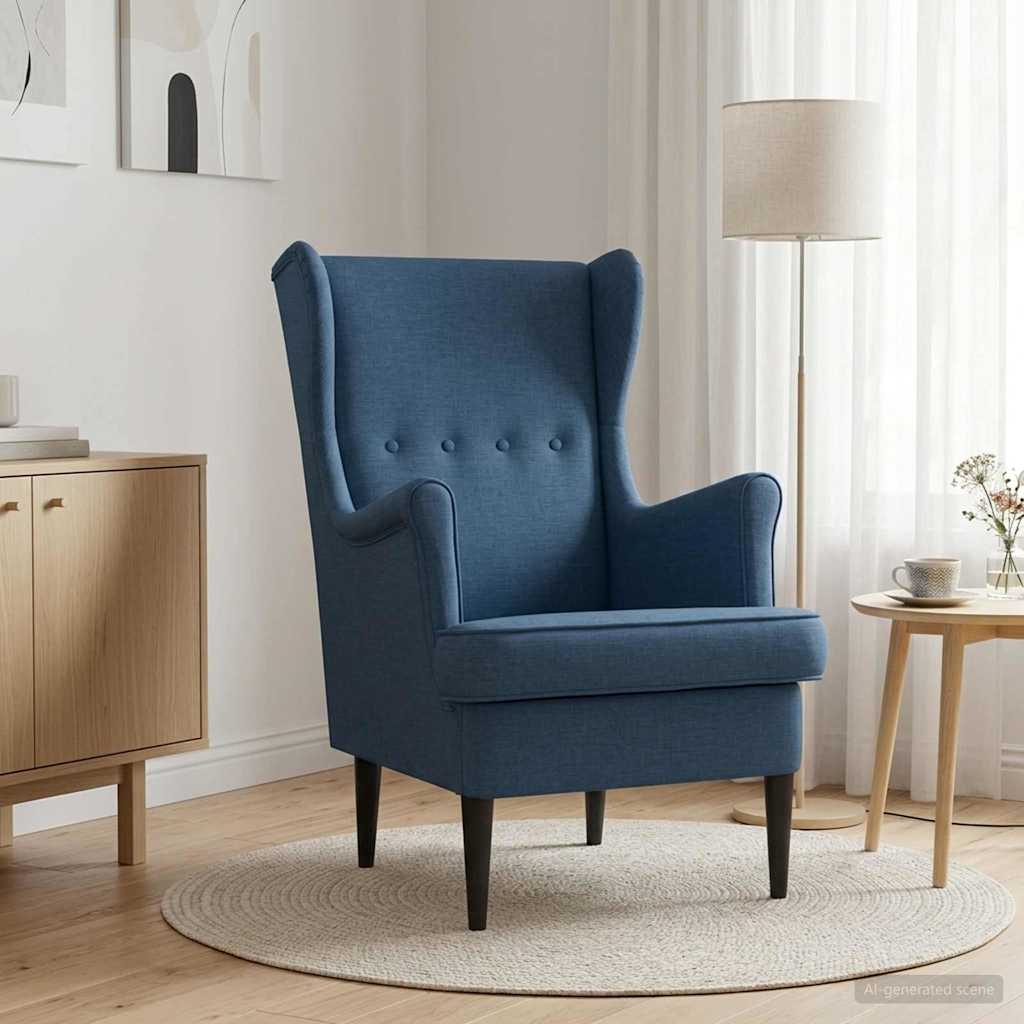 Sessel Blau Stoff