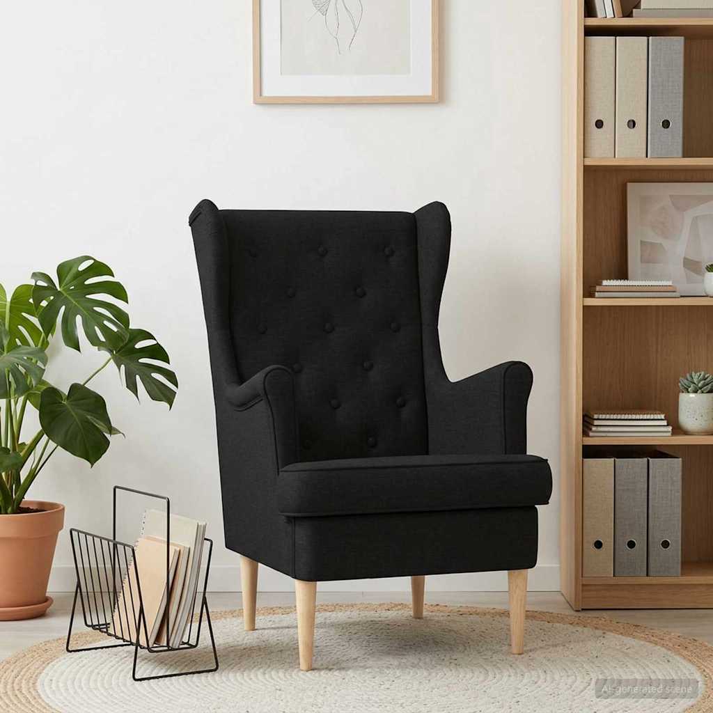 Sessel Schwarz Stoff