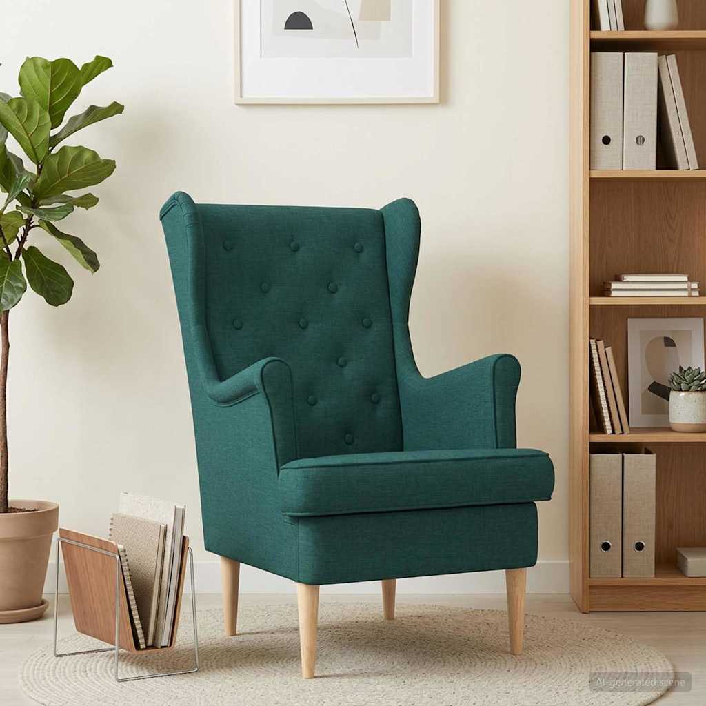Sessel Dunkelgrün Stoff