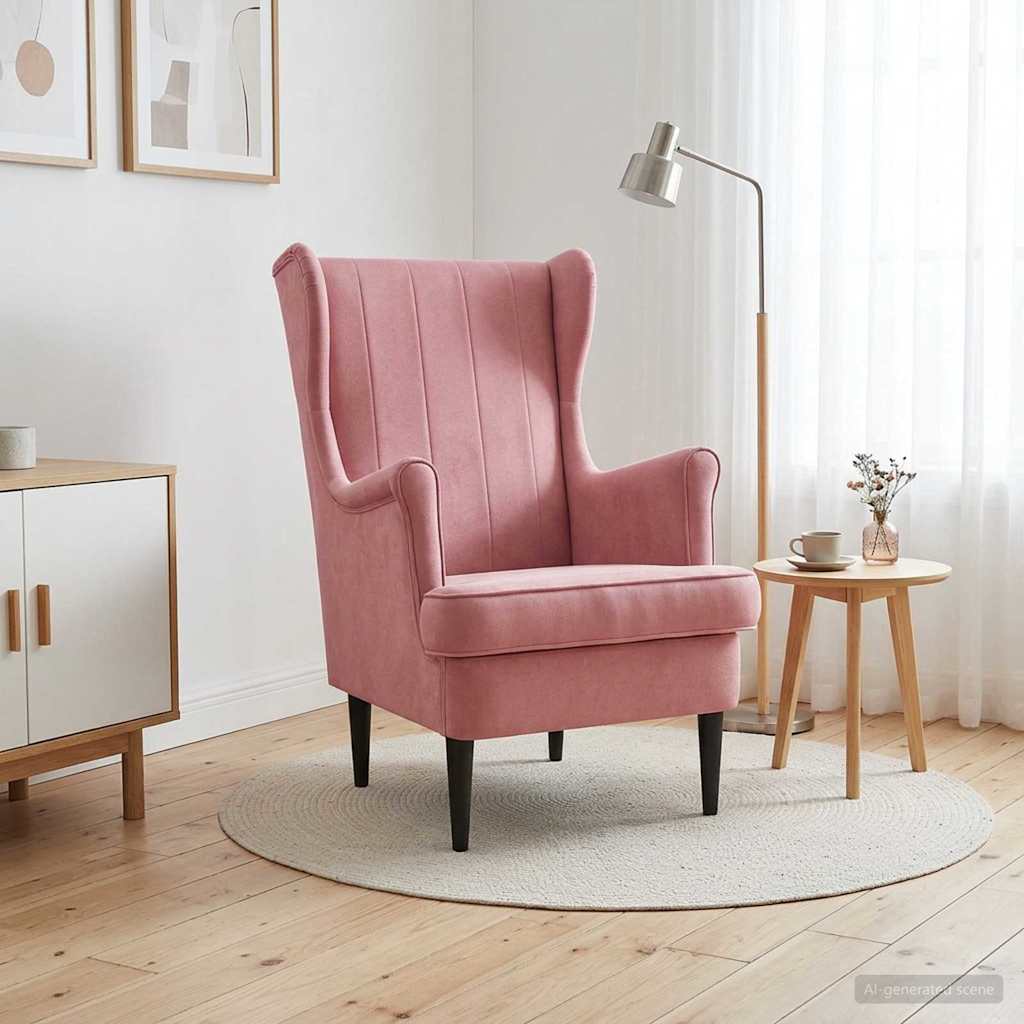 Sessel Rosa Samt