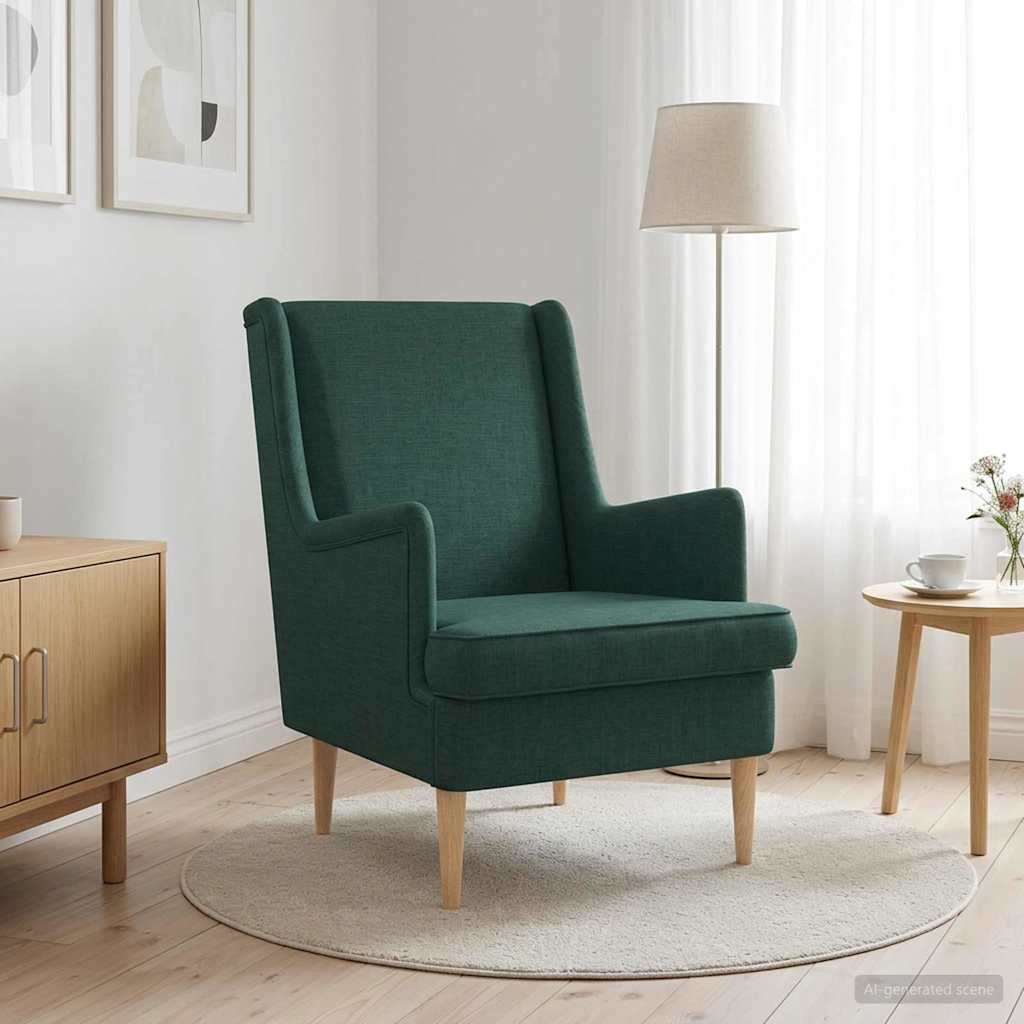 Sessel Dunkelgrün Stoff