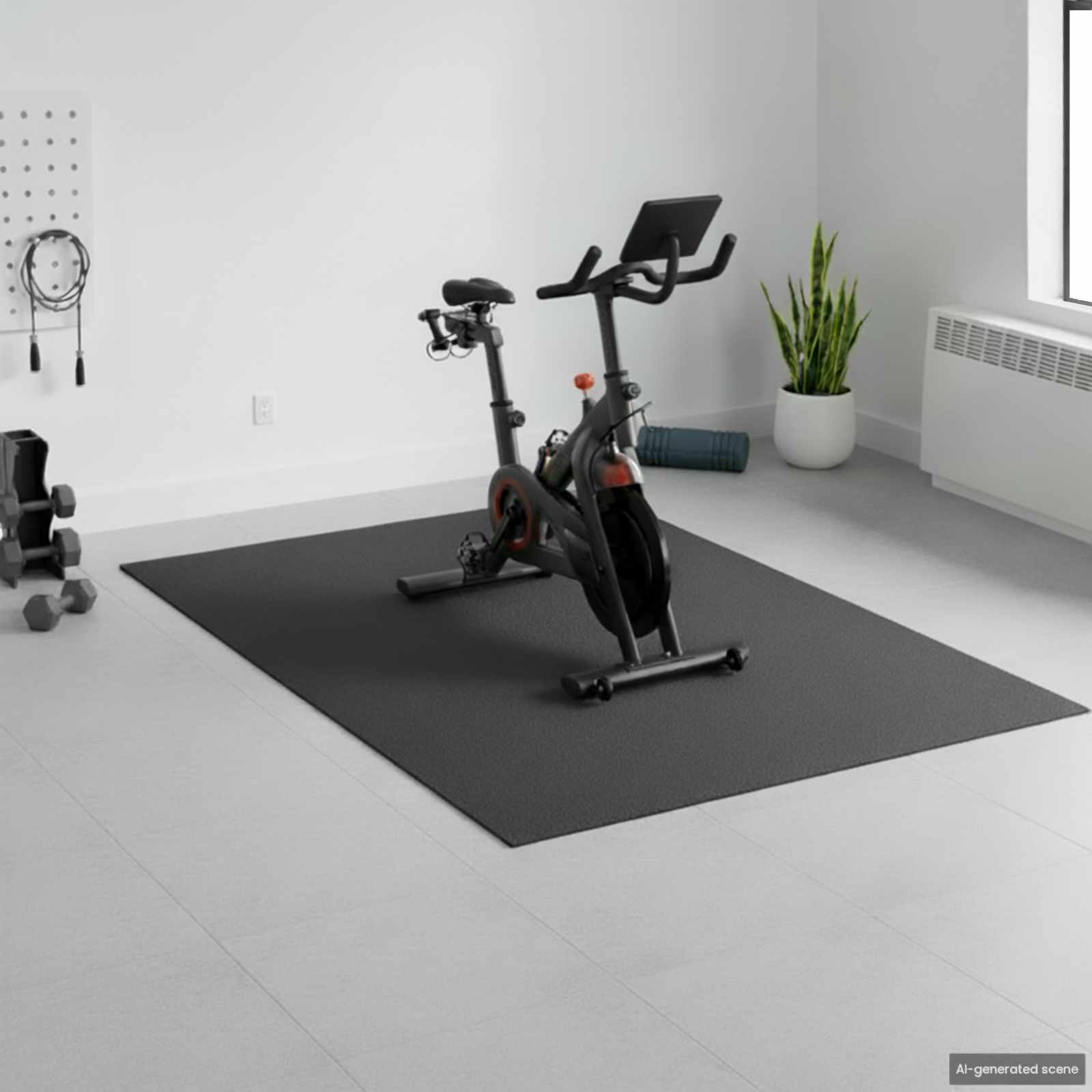 Sport Schutzmatte Schwarz 213 x 152 x 0,6 cm High-density PVC