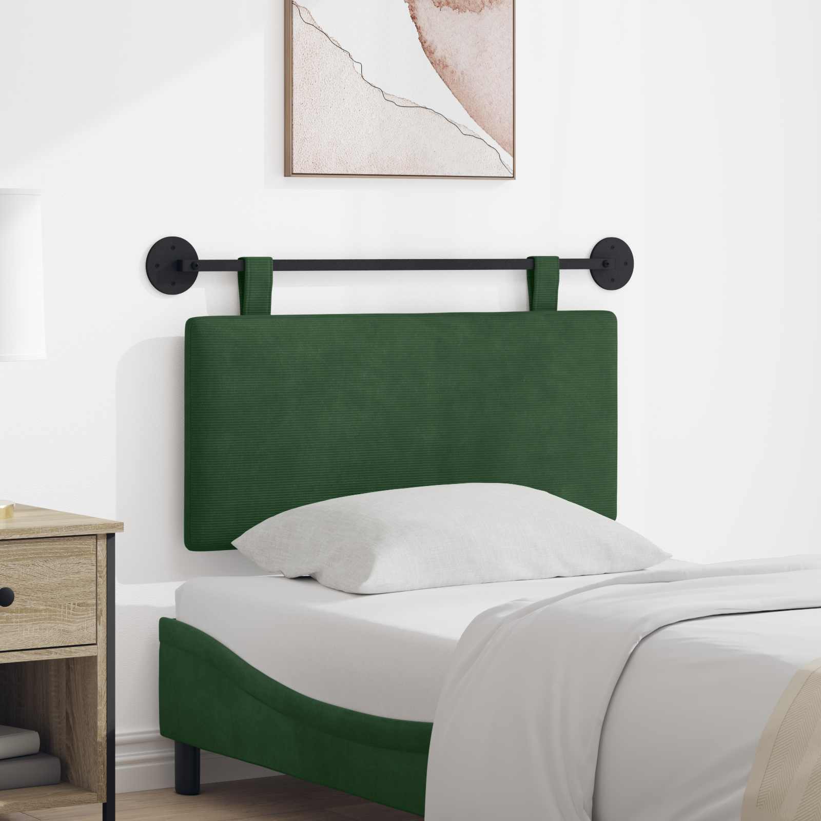 Hängendes Kopfteil Dschungelgrün Cordstoff