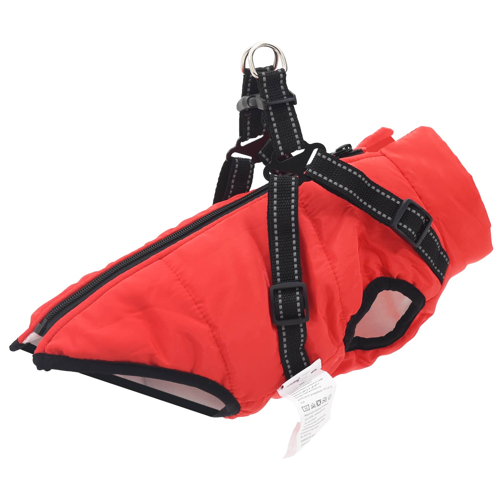 Hundemantel Rot L40 Fleece und Polyester