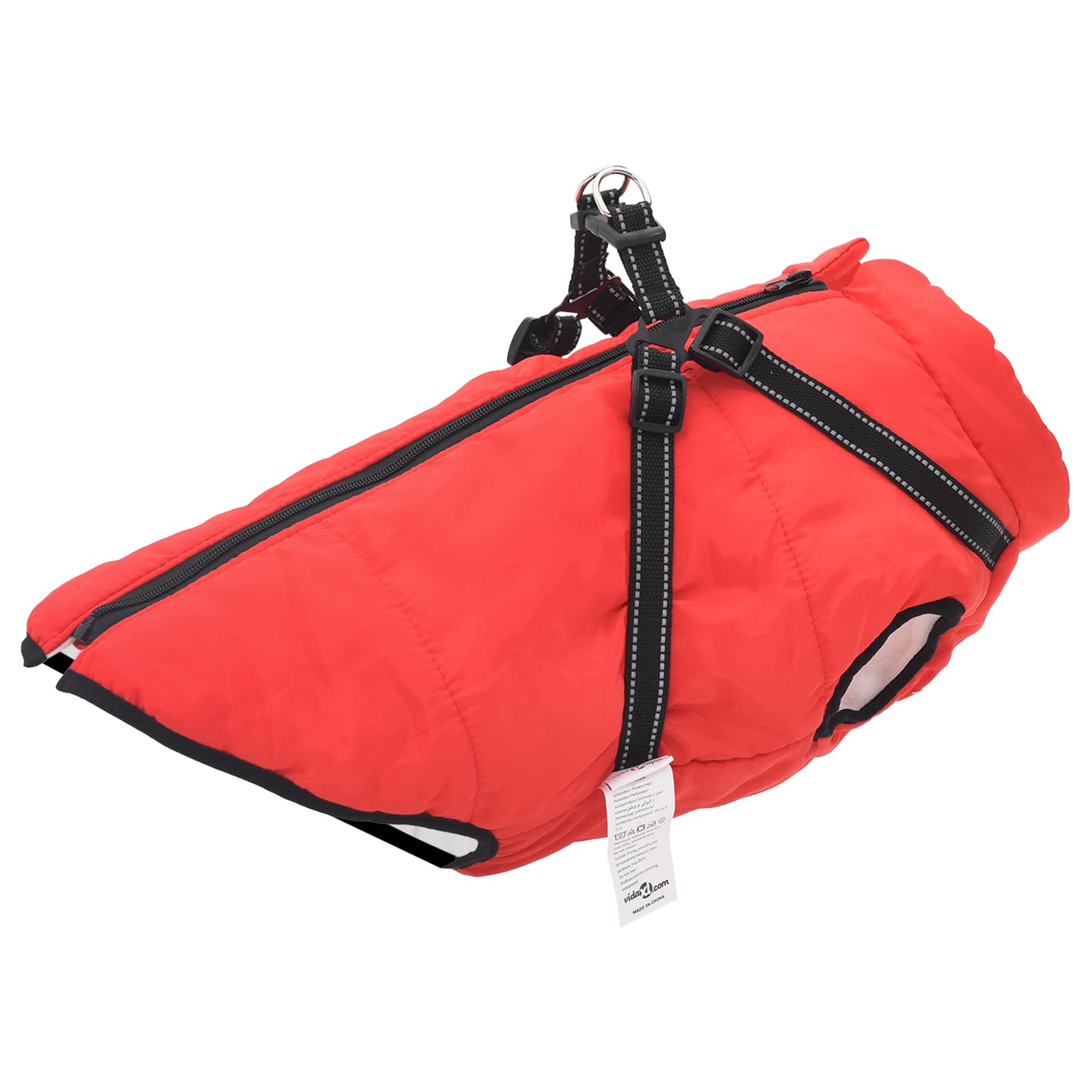Hundemantel Rot L68 Fleece und Polyester
