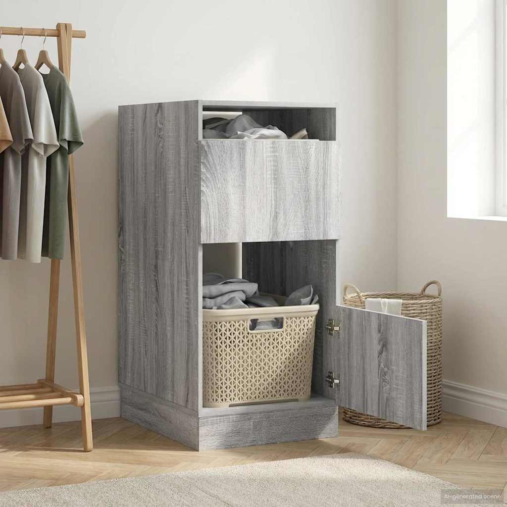 Wäscheschrank Sonoma-Grau 50 x 68 x 102 cm Holzwerkstoff