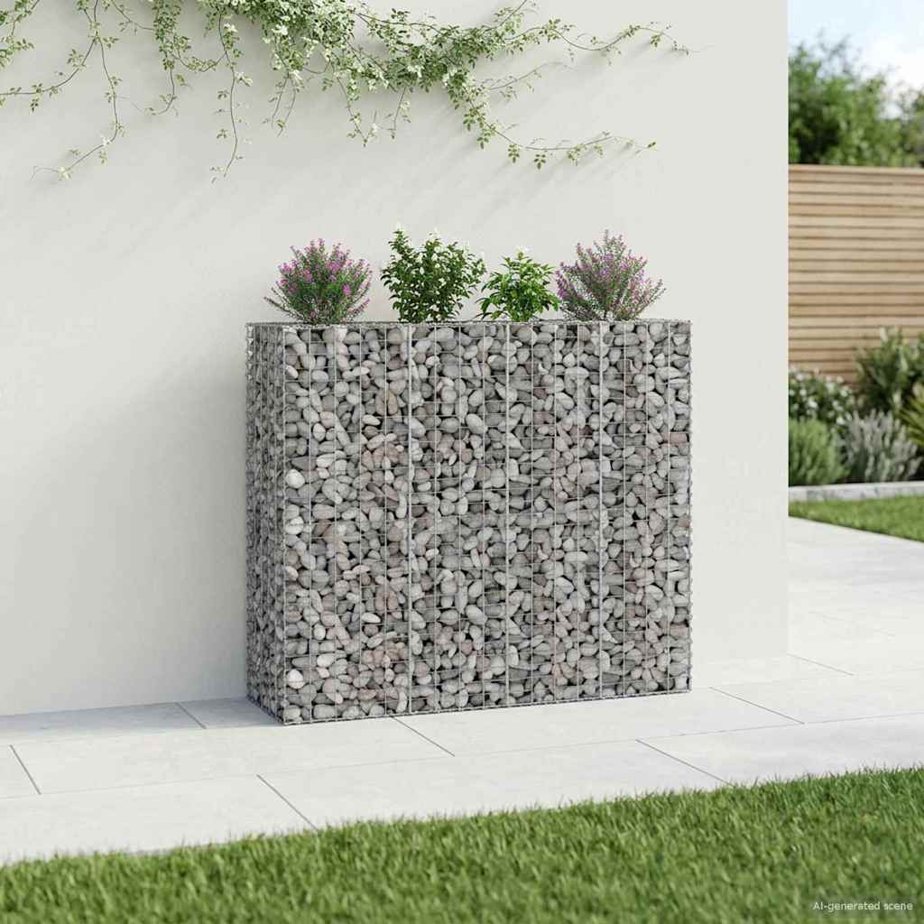 Gabionen-Hochbeet 2 stk. 170 x 50 x 150 cm Verzinkter Stahl