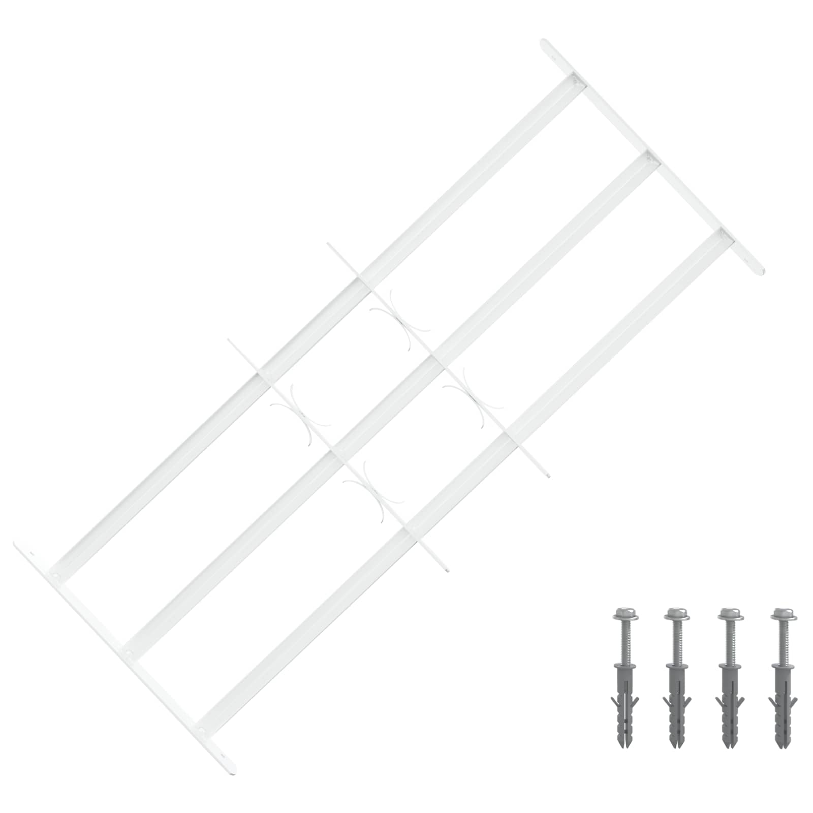Sicherheitsgitter für Fenster mit 3 Querstangen 63-114 cm