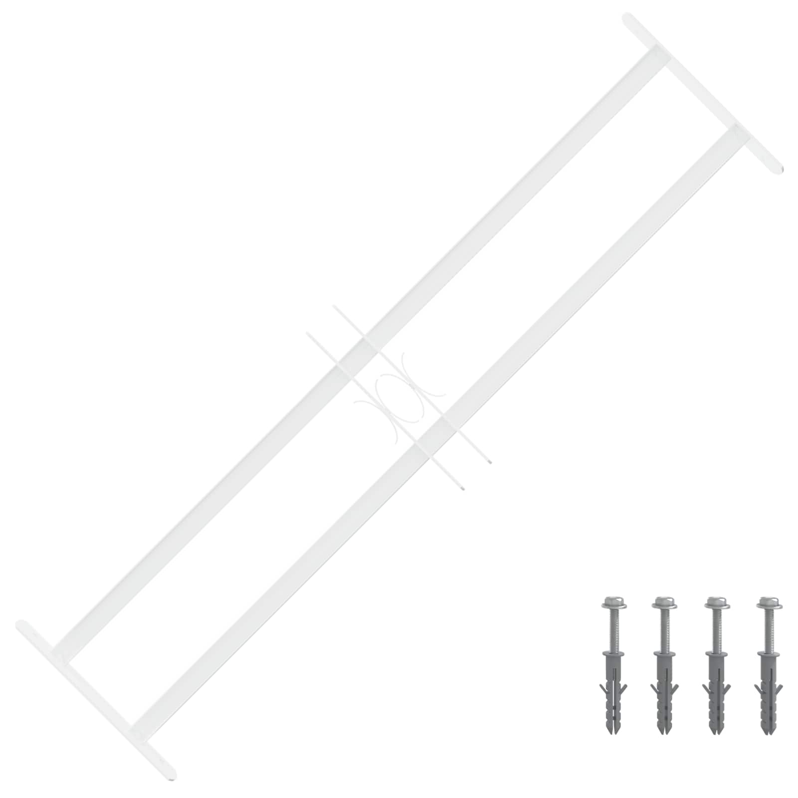 Sicherheitsgitter für Fenster mit 2 Querstreben 3 stk.