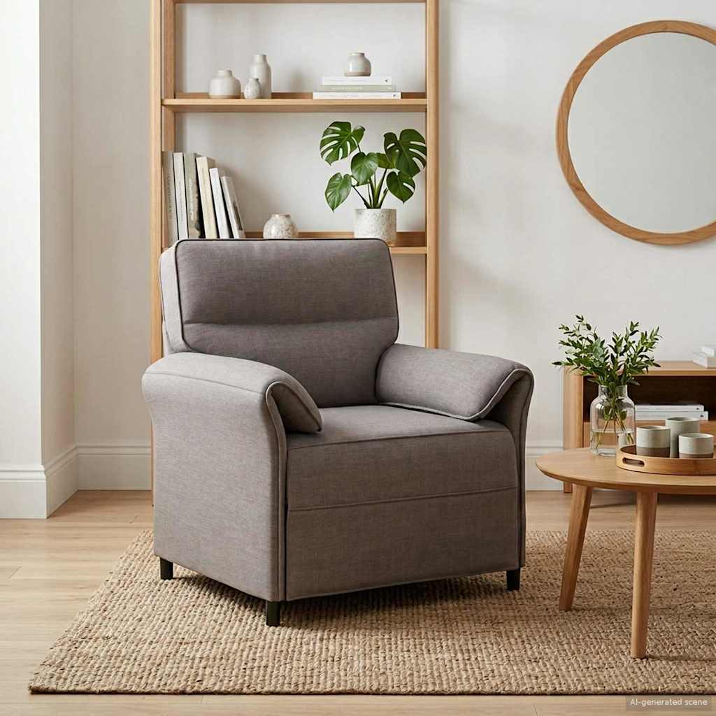 1-Sitzer Sofa Taupe 88 x 83 x 95 cm