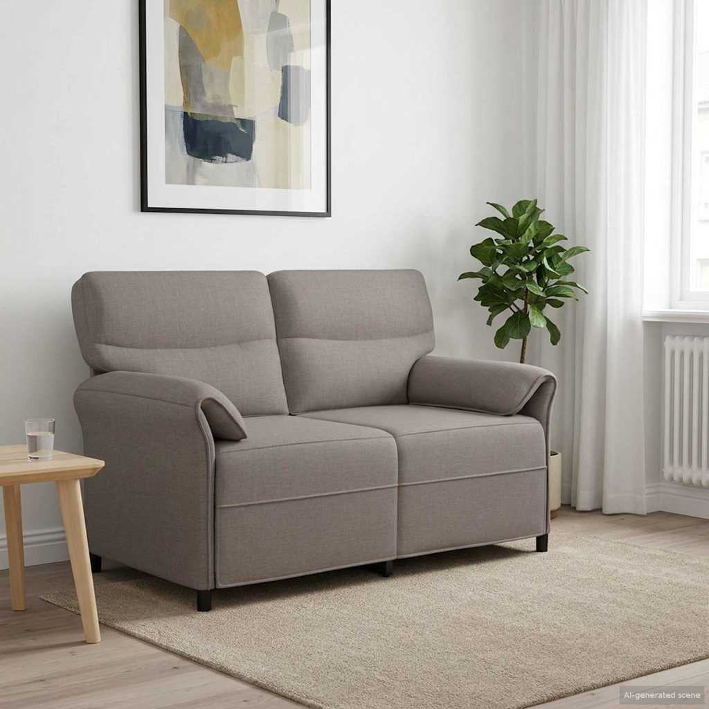 2-Sitzer Sofa Taupe 138 x 83 x 95 cm