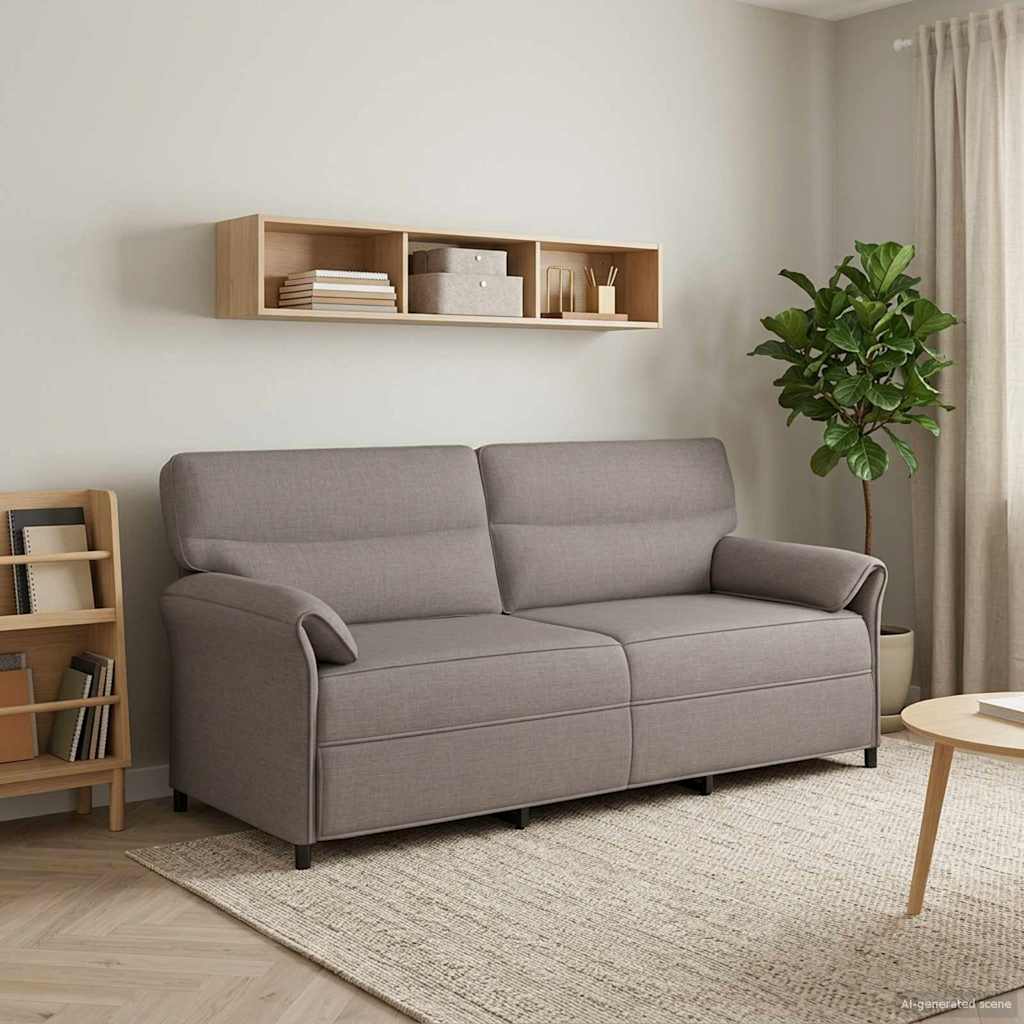 3-Sitzer-Sofa Taupe 198 x 83 x 95 cm