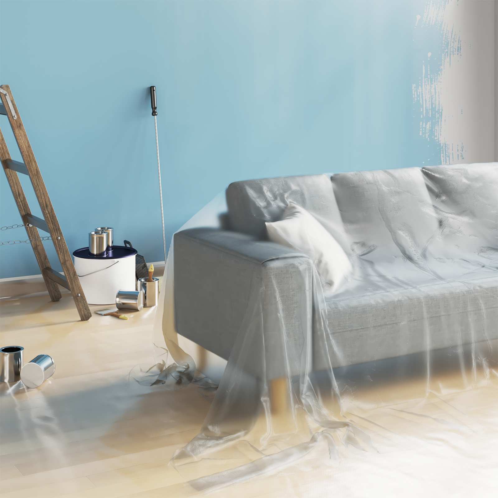 Staubblatt 12 stk. Transparent 400 x 500 cm HDPE