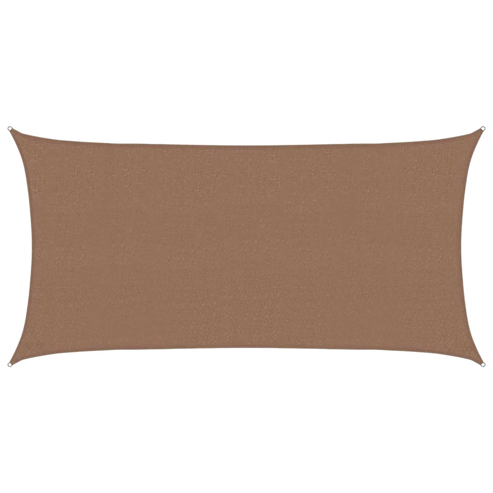 Sonnensegel 2,5 x 6 m HDPE Rechteckig Taupe