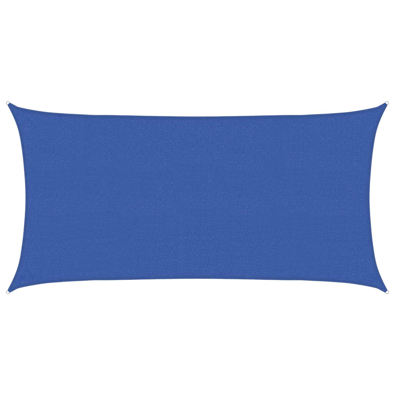 Sonnensegel 2 x 6 m HDPE Rechteckig Blau
