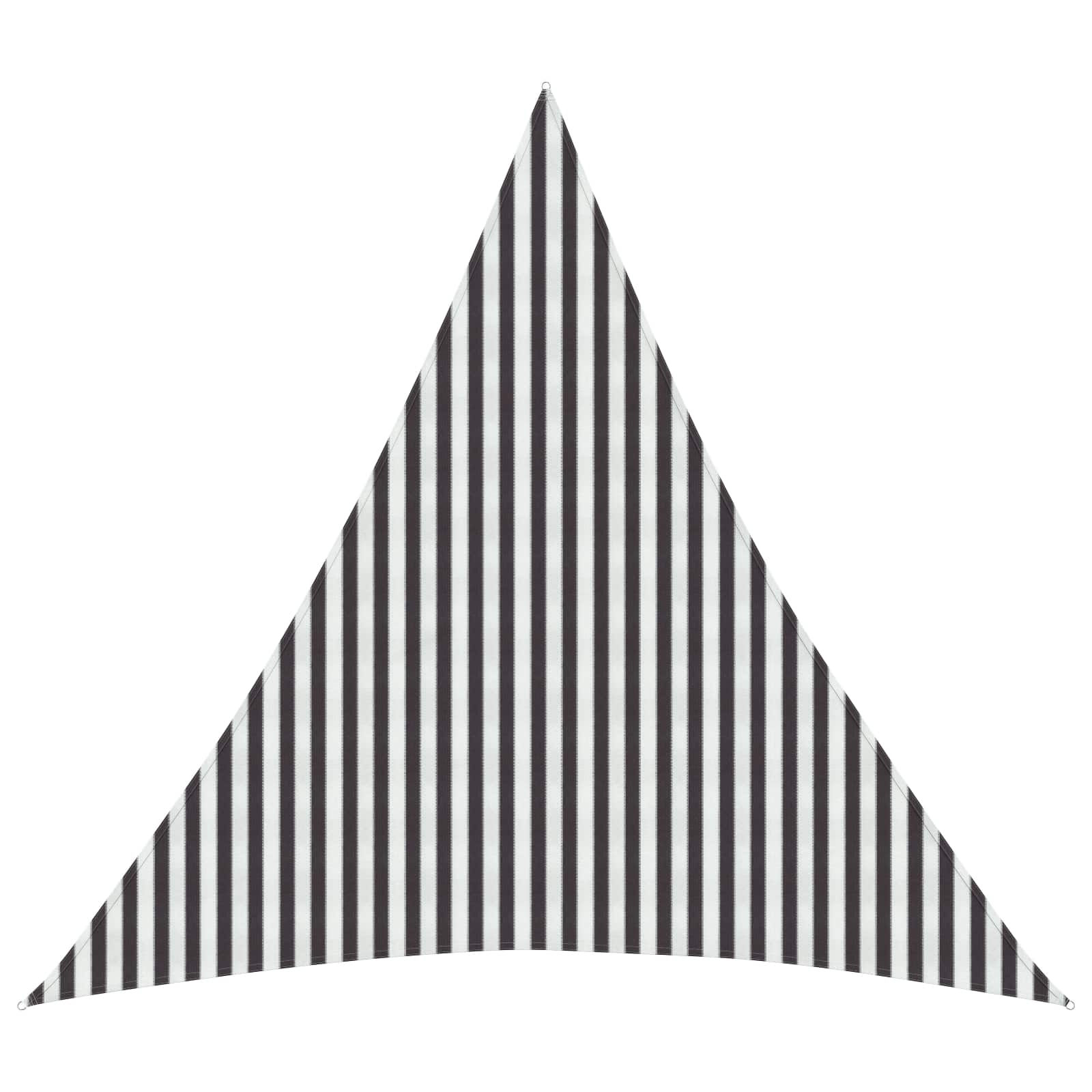 Sonnensegel 4,5 x 4,5 x 4,5 m HDPE Dreieckig Anthrazit und Weiß