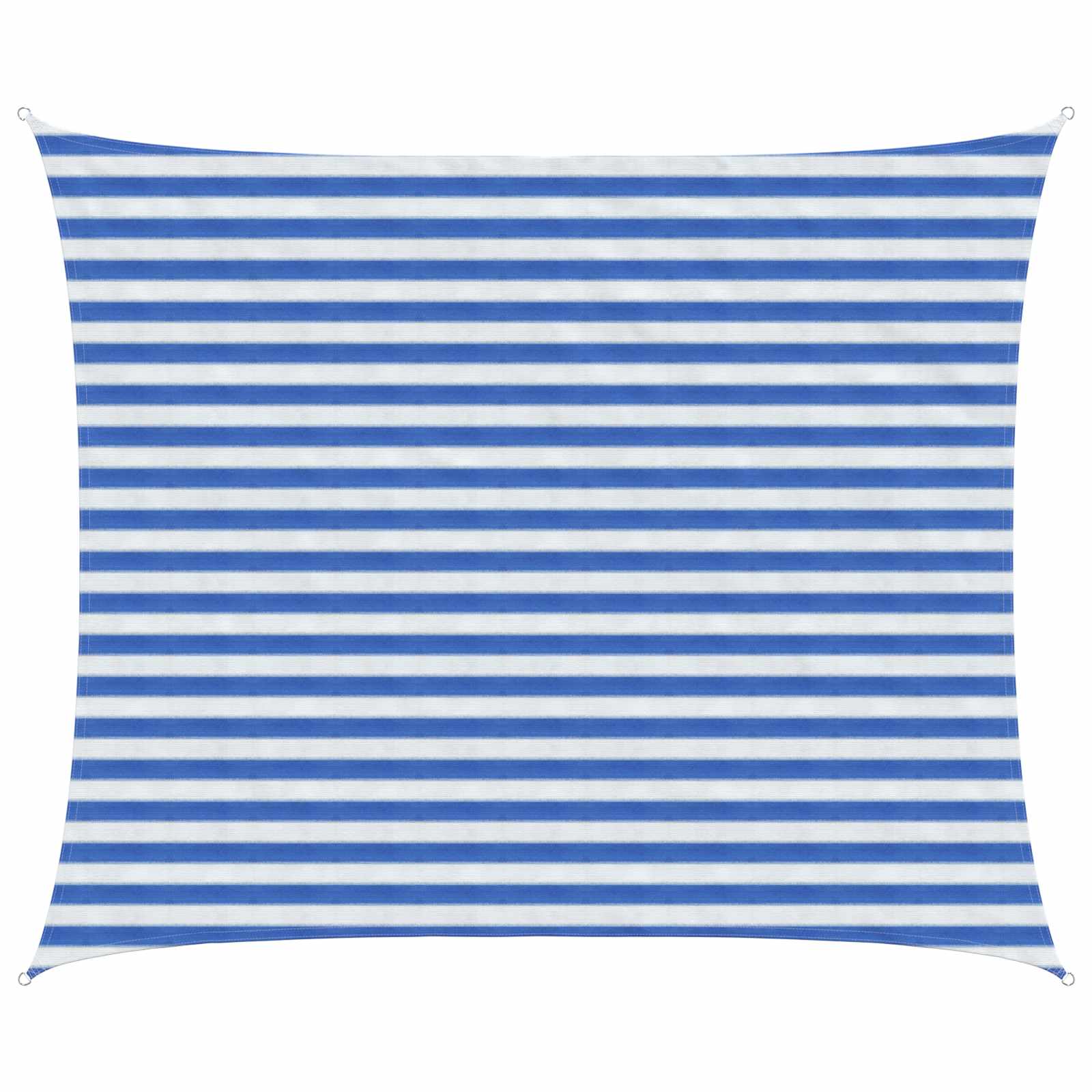 Sonnensegel 2,5 x 3,5 m HDPE Rechteckig Blau und Weiß