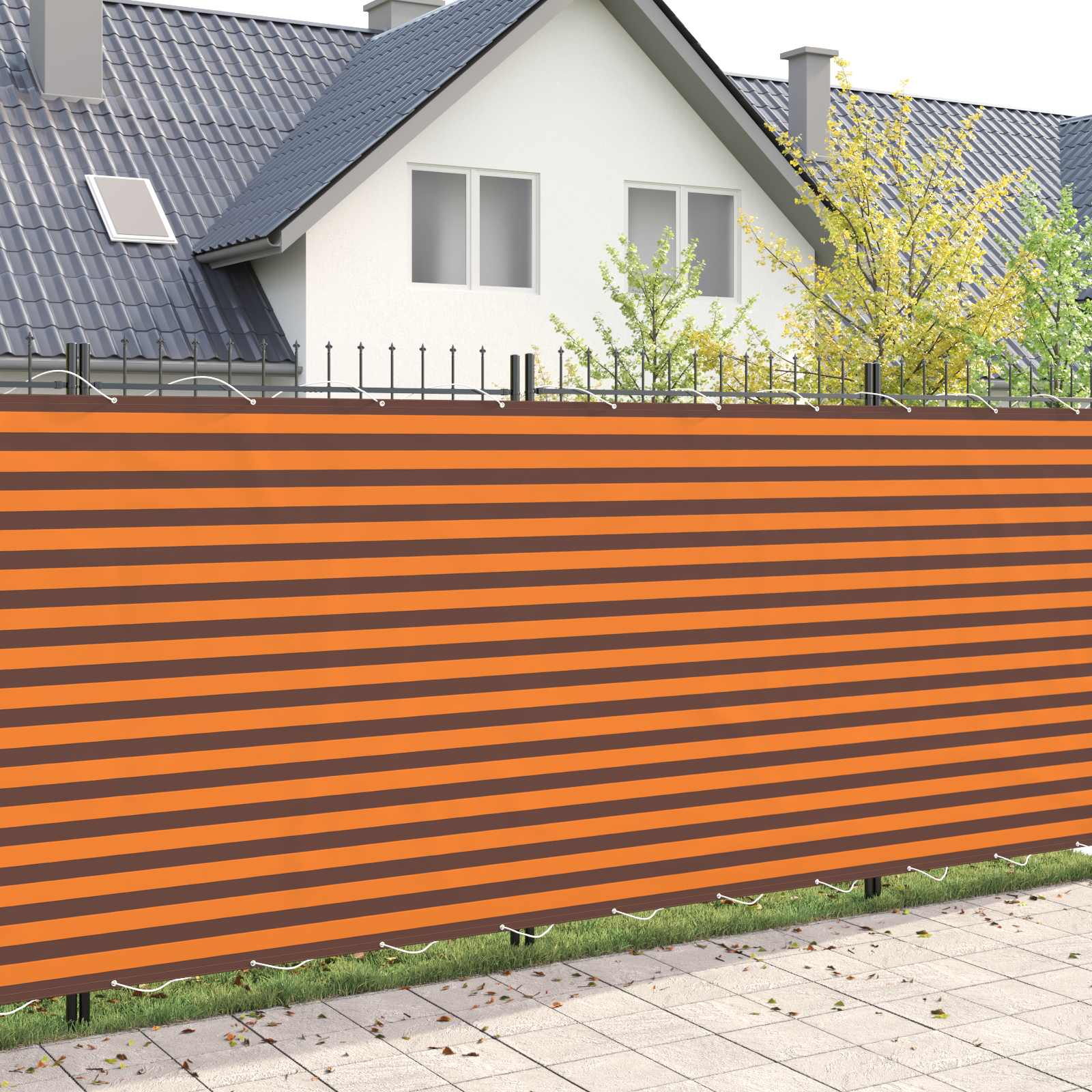 Balkon Sichtschutz 150 x 1000 cm Stoff mit PU-Beschichtung