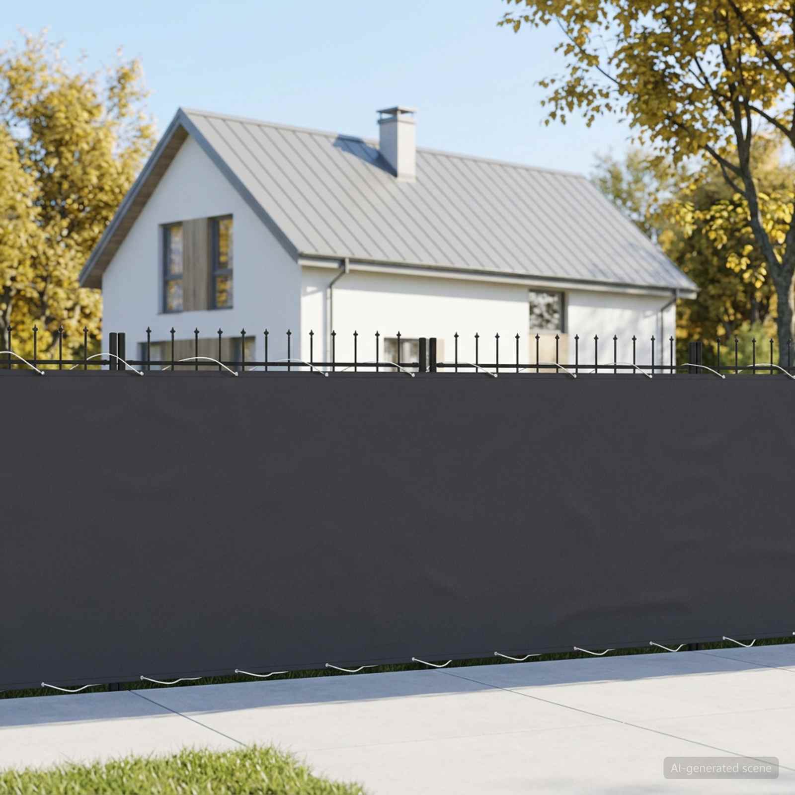 Balkon Sichtschutz 150 x 800 cm Stoff mit PU-Beschichtung