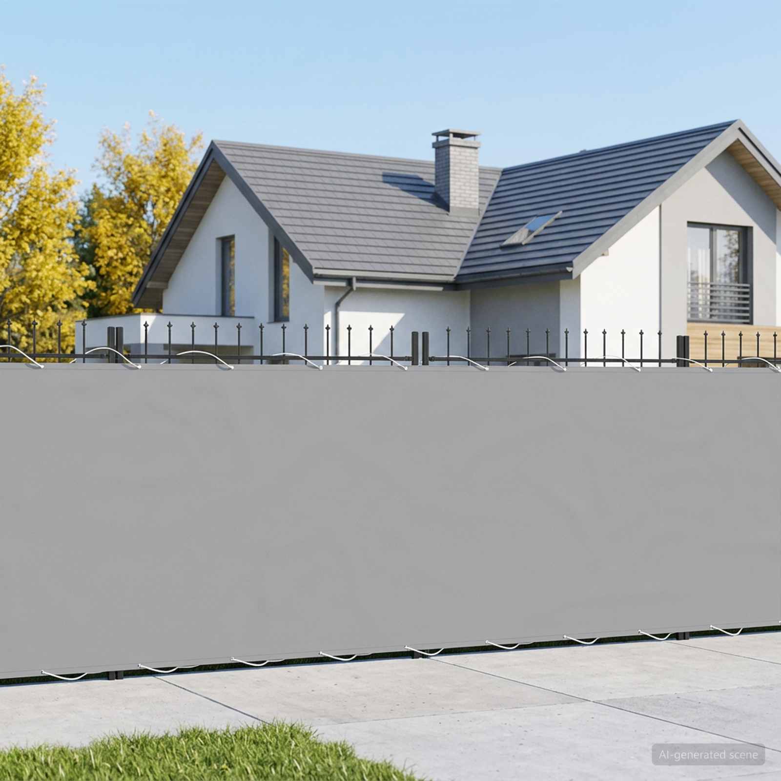 Balkon-Sichtschutz 1,8 x 25 m Stoff mit PU-Beschichtung