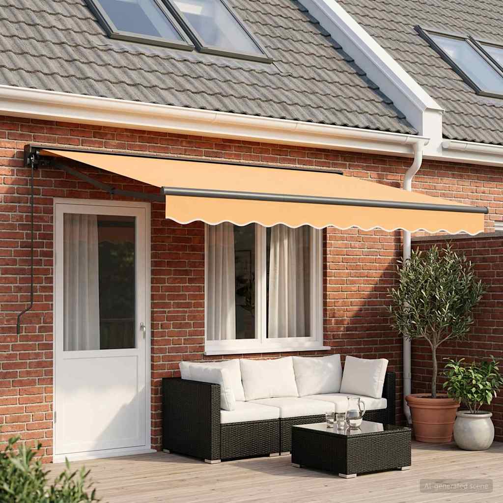 Manuell einziehbare Markise Sand 5 x 3,5 m