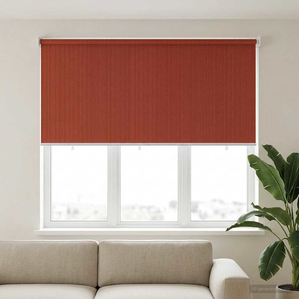 Außenrollo 90% UV-Block Terrakotta 180 x 140 cm HDPE