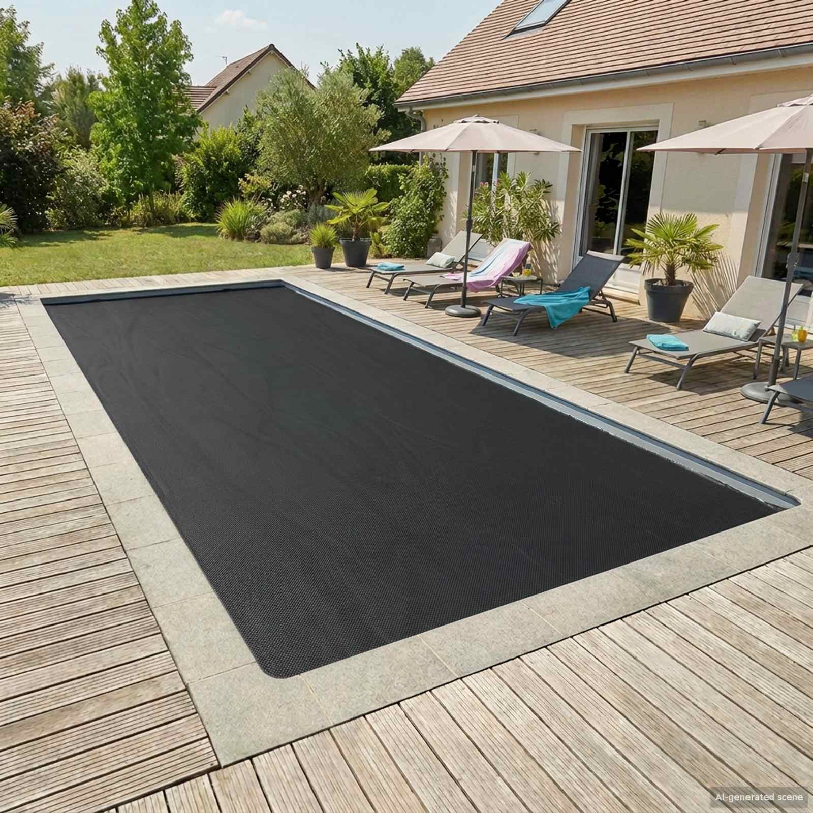 Solar Poolabdeckung Hochwertig 1000 x 600 cm 200 μm Quadratisch
