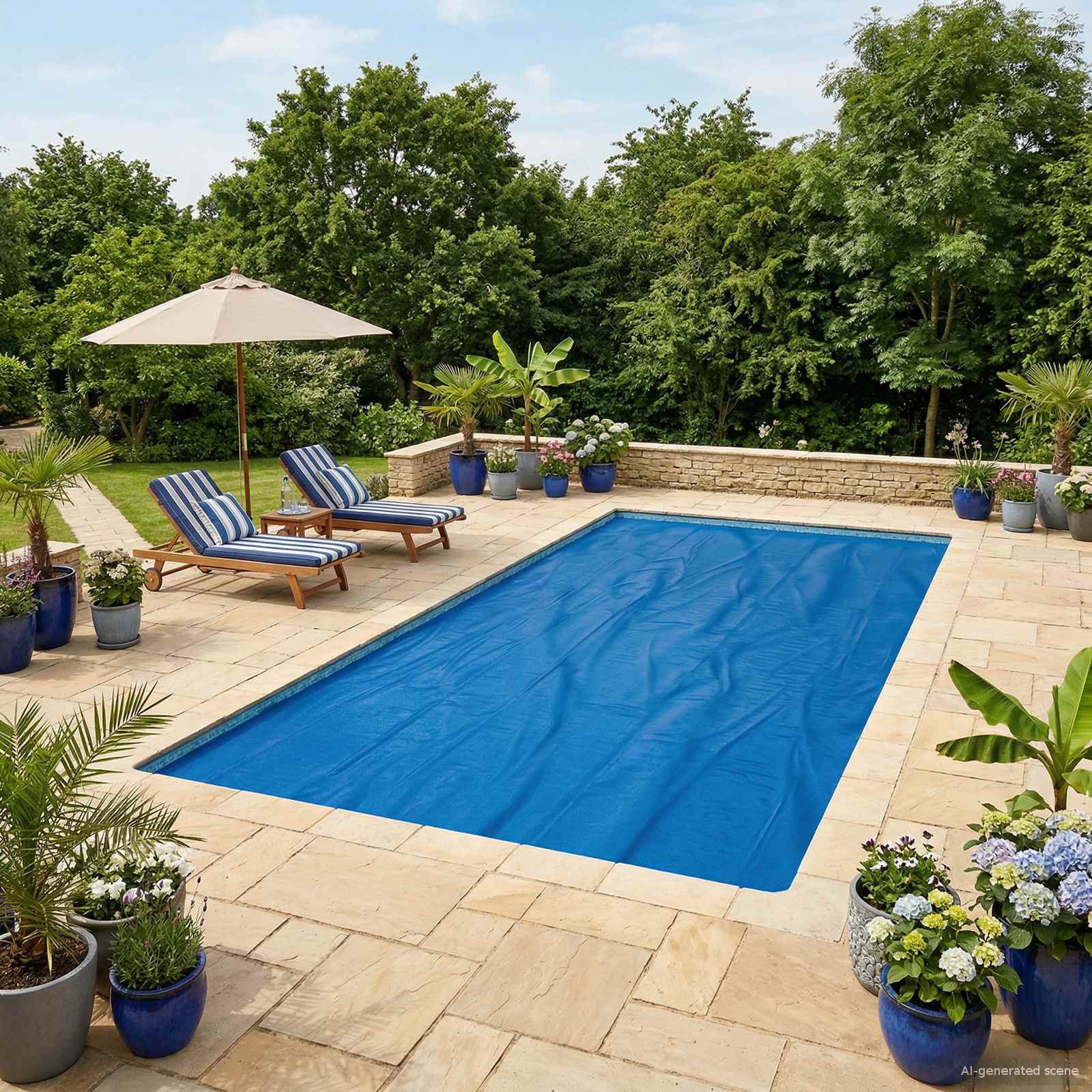 Solar Poolabdeckung 800 x 400 cm 110 μm Quadratisch PE