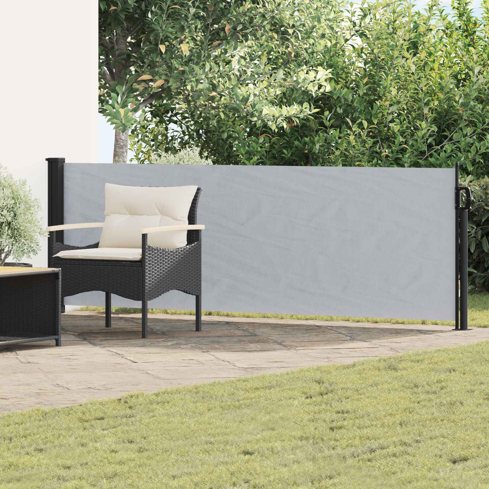 Ausziehbare Seitenmarkise 300 x 100 cm Polyester Rechteckig