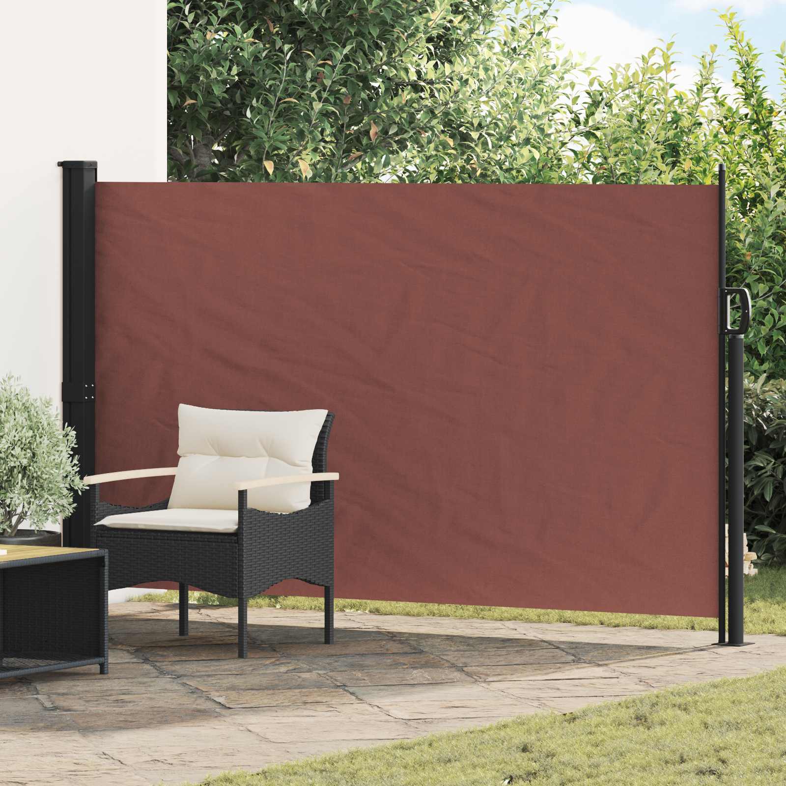 Ausziehbare Seitenmarkise 300 x 170 cm Polyester Rechteckig
