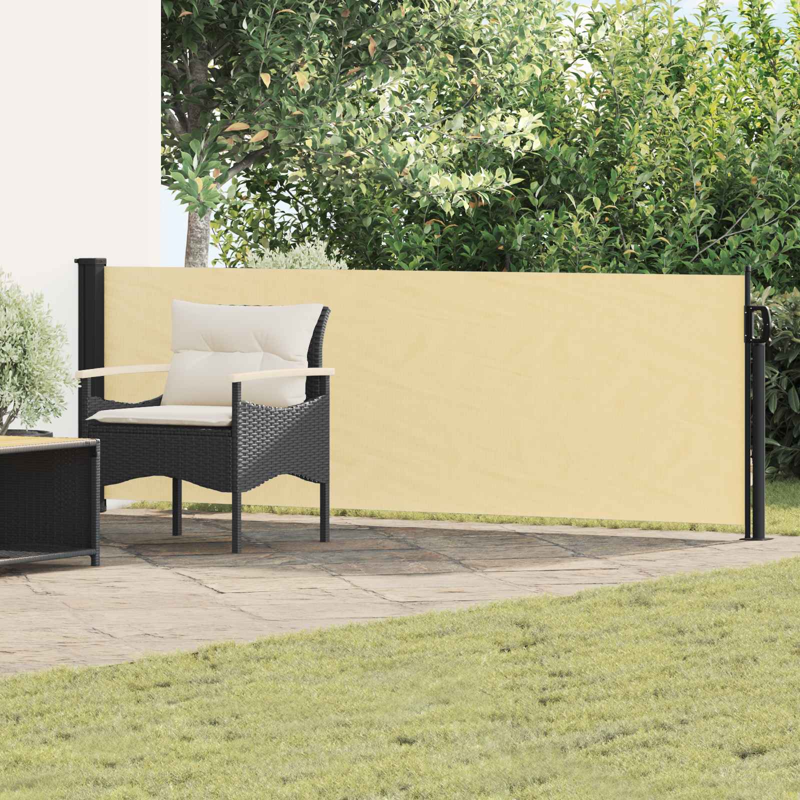 Ausziehbare Seitenmarkise 500 x 100 cm Polyester Rechteckig
